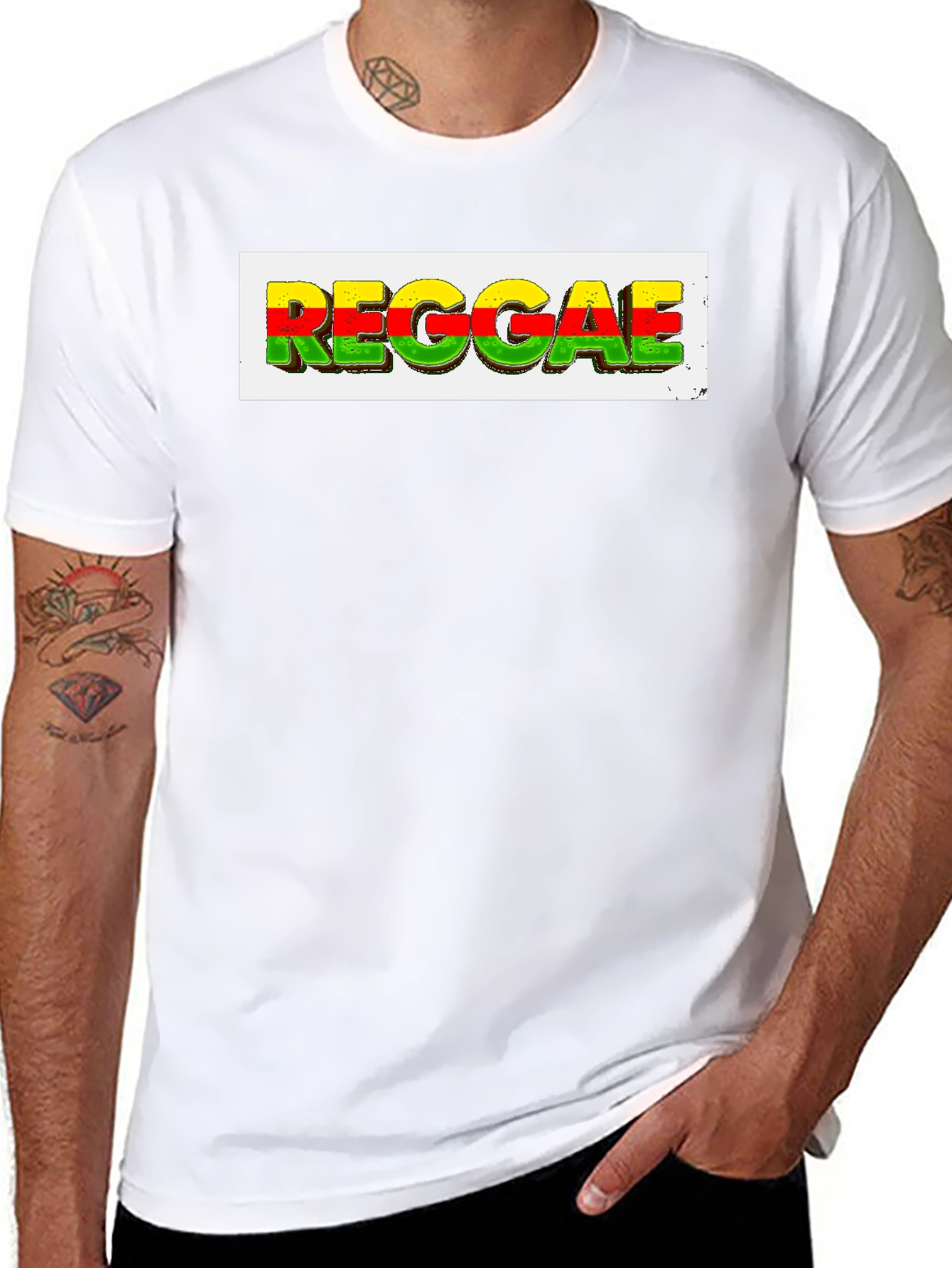 Reggae Graphic Black T-Shirt