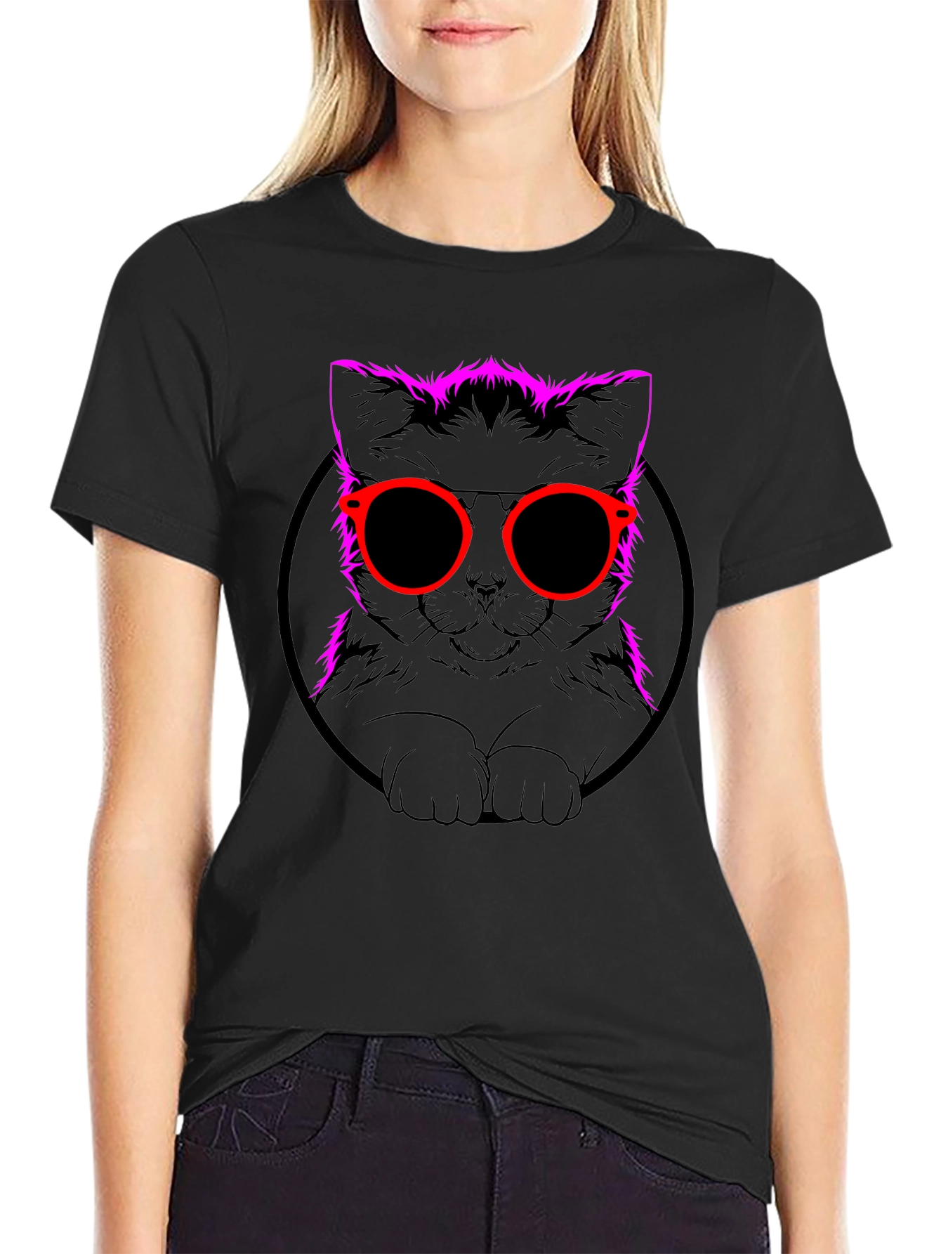 Cool Cat Graphic T-Shirt