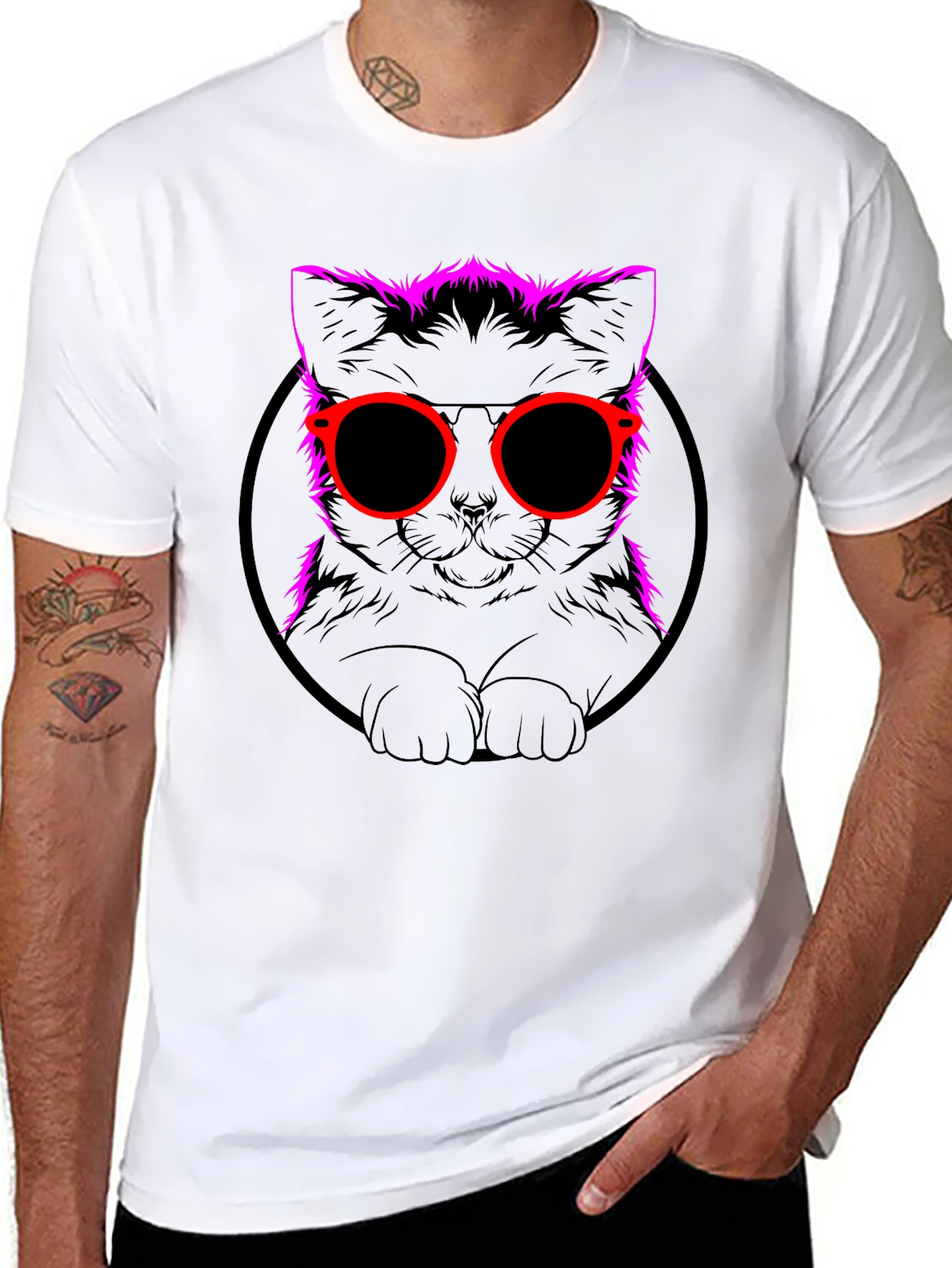 Cool Cat Graphic T-Shirt
