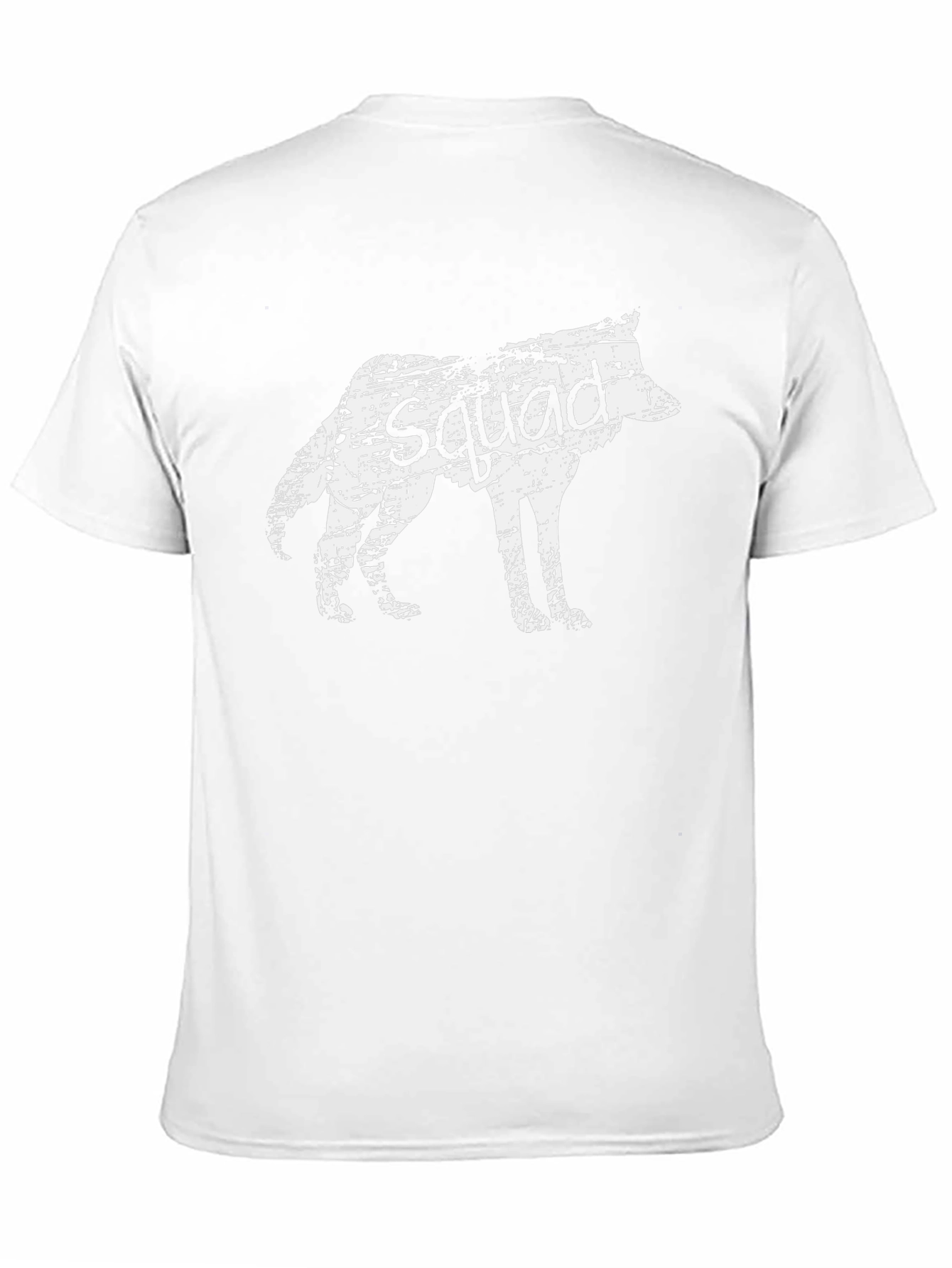 Squad Wolf Graphic Tee - Black Cotton Blend