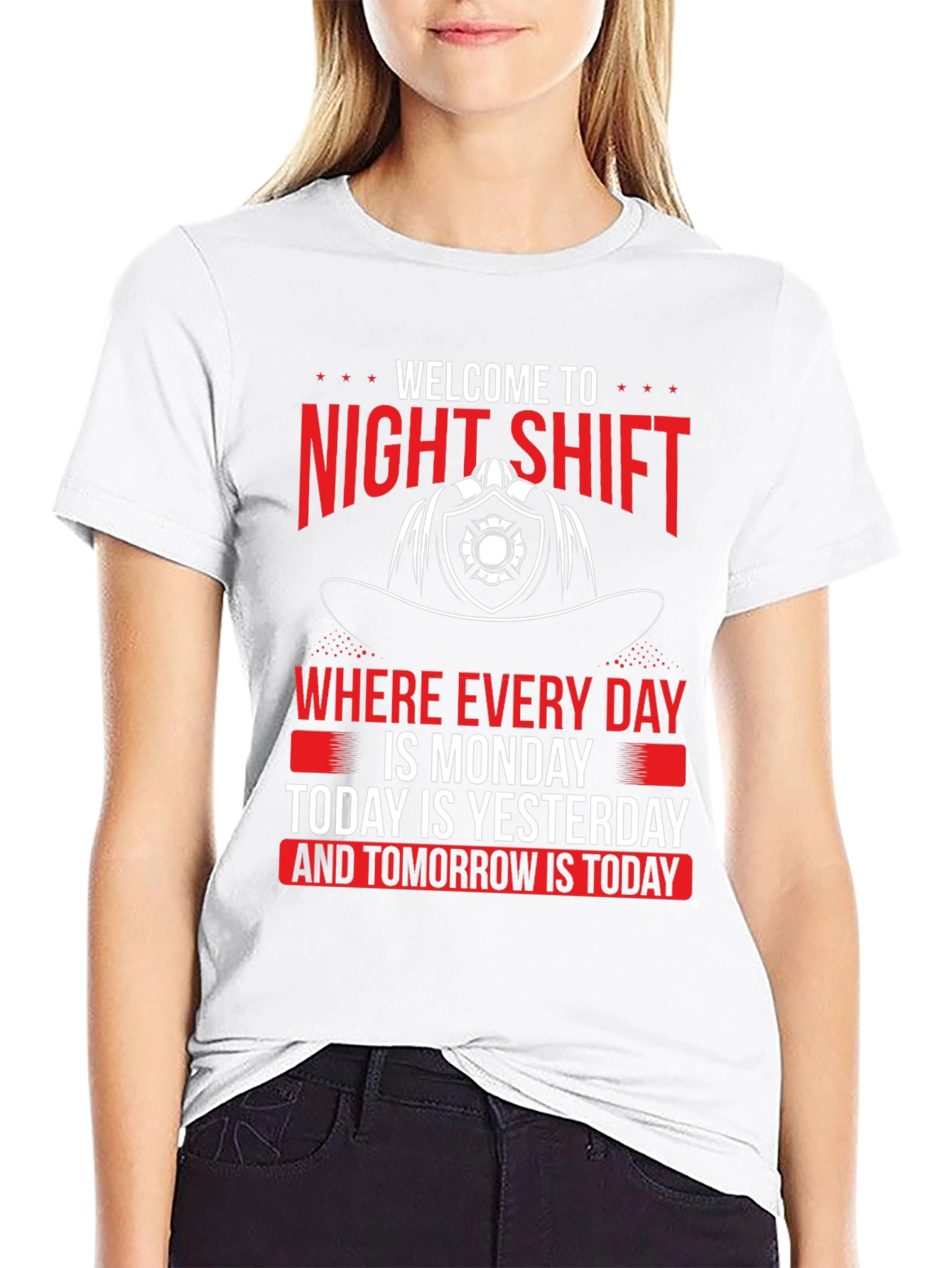 Night Shift Firefighter T-Shirt - Every Day is Monday