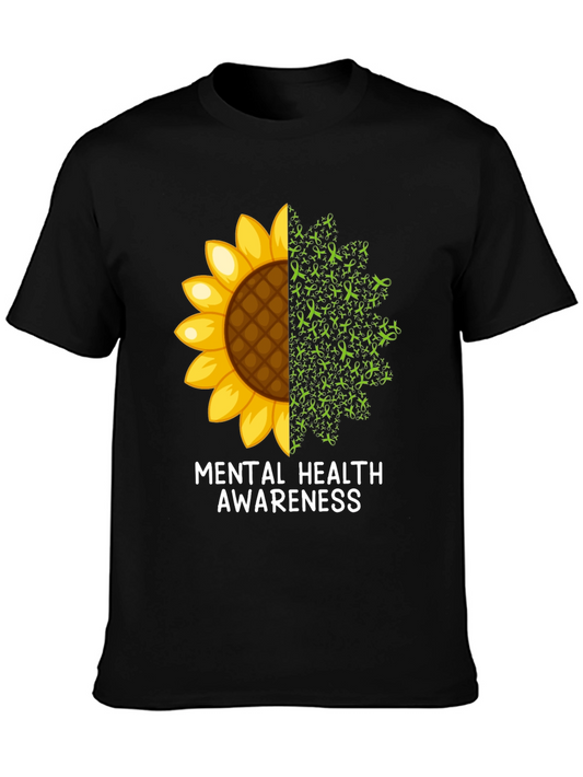 Mental Health Awareness Sunflower T-Shirt