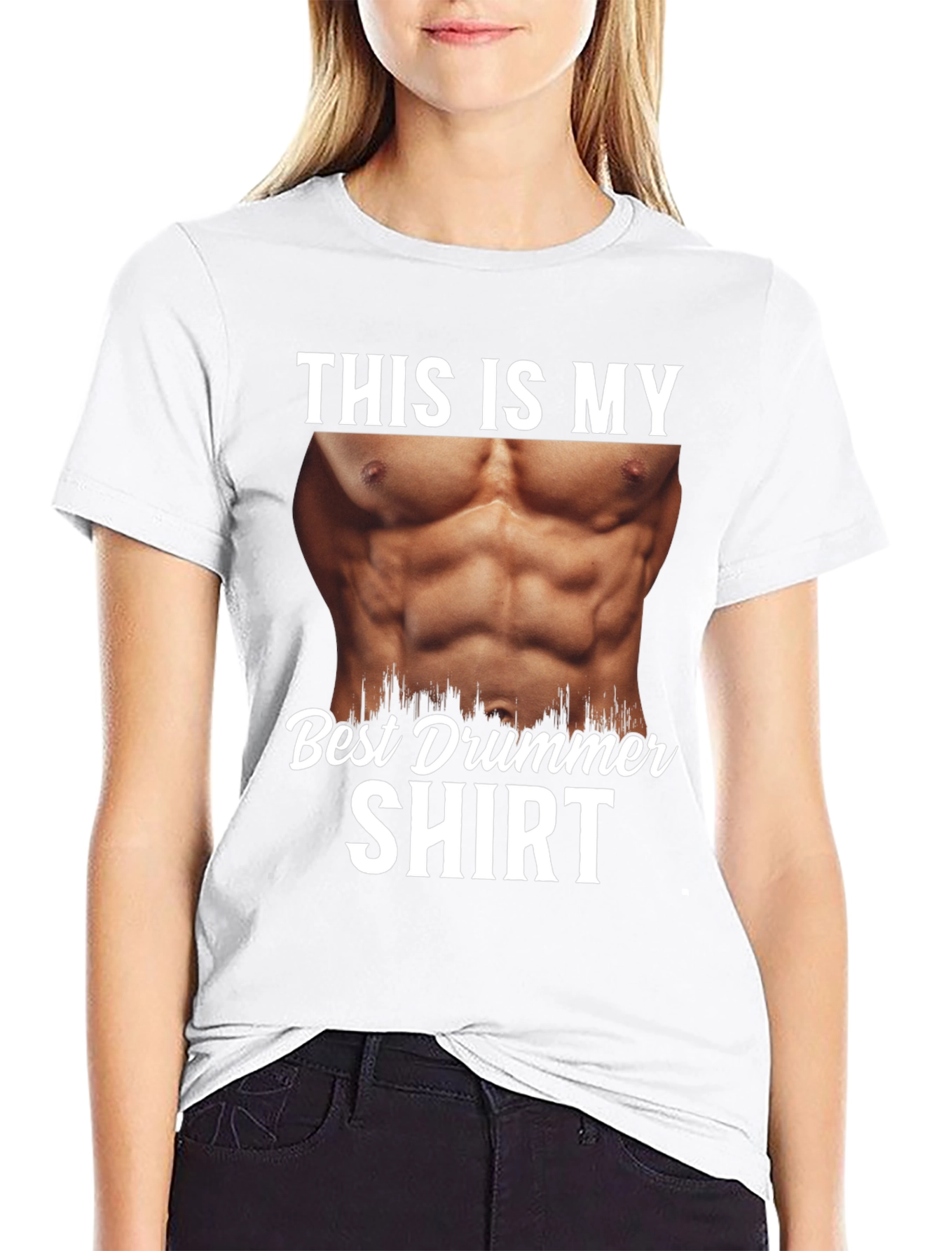 Funny Drummer Muscle T-Shirt