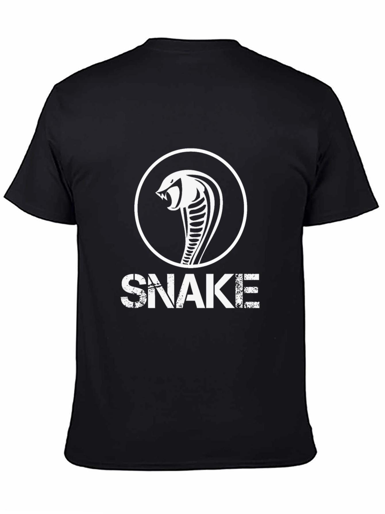 Mens Snake Graphic T-Shirt - Cool Cobra Design