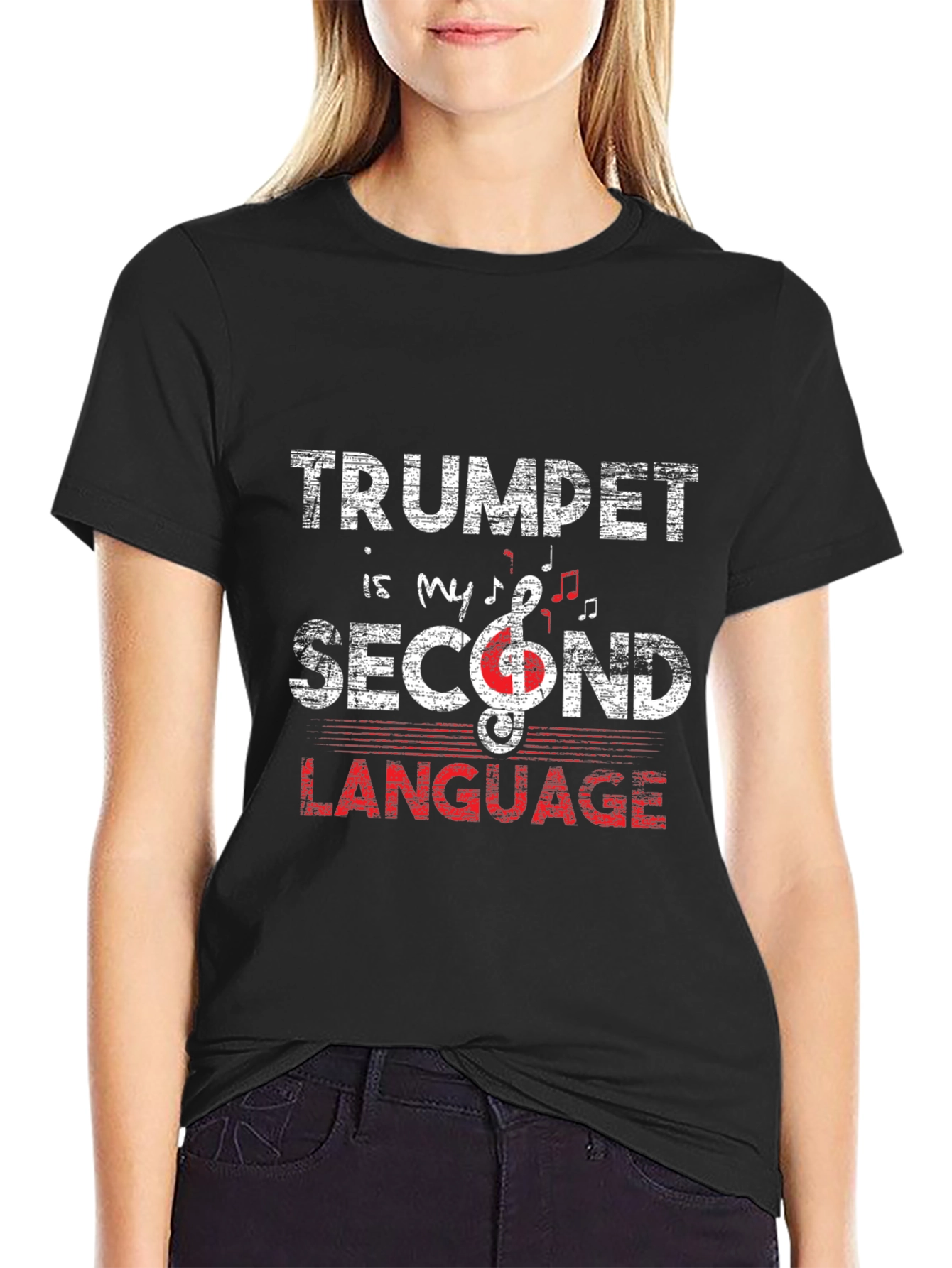 Trumpet is My Second Language T-Shirt