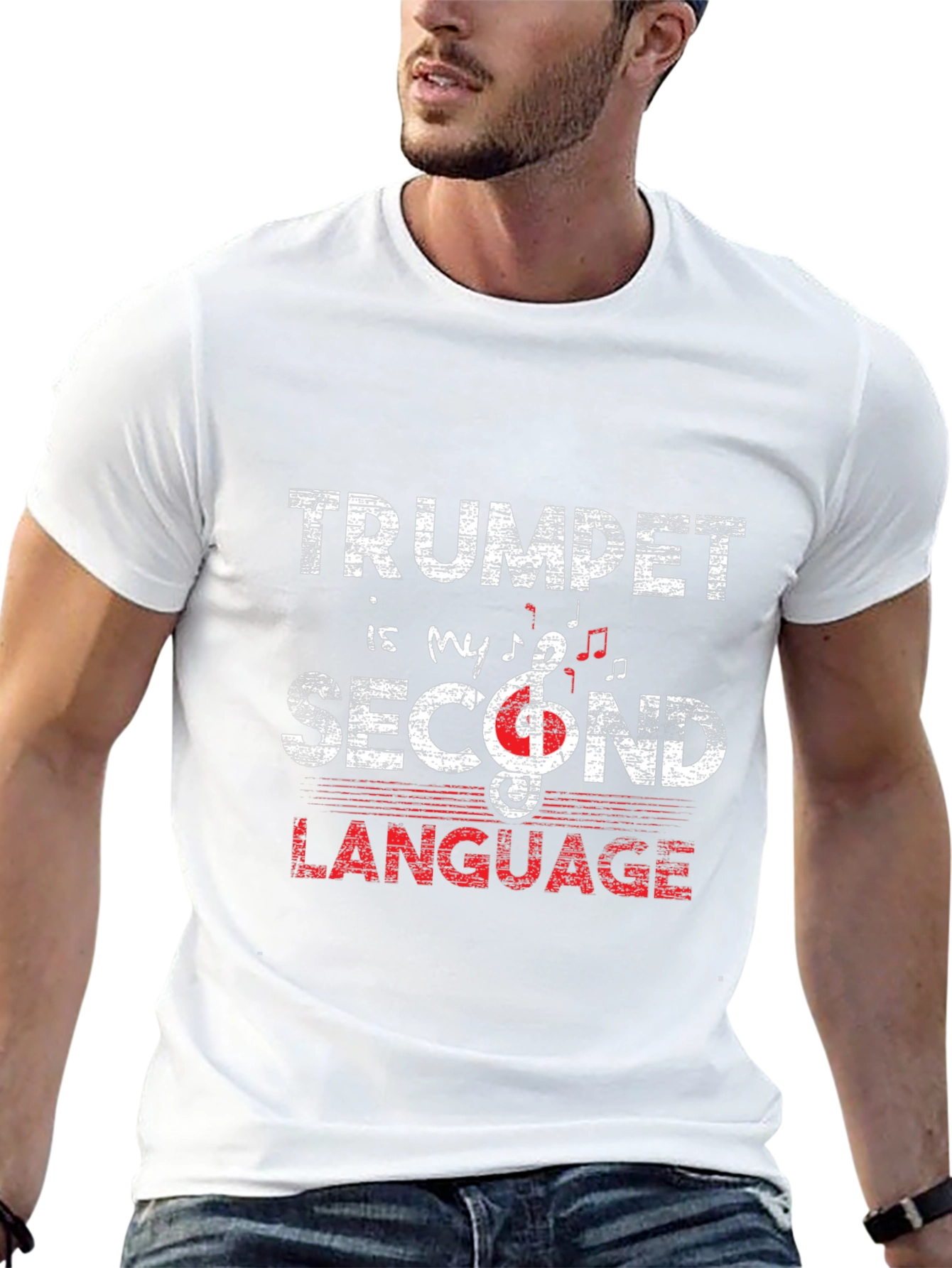 Trumpet is My Second Language T-Shirt
