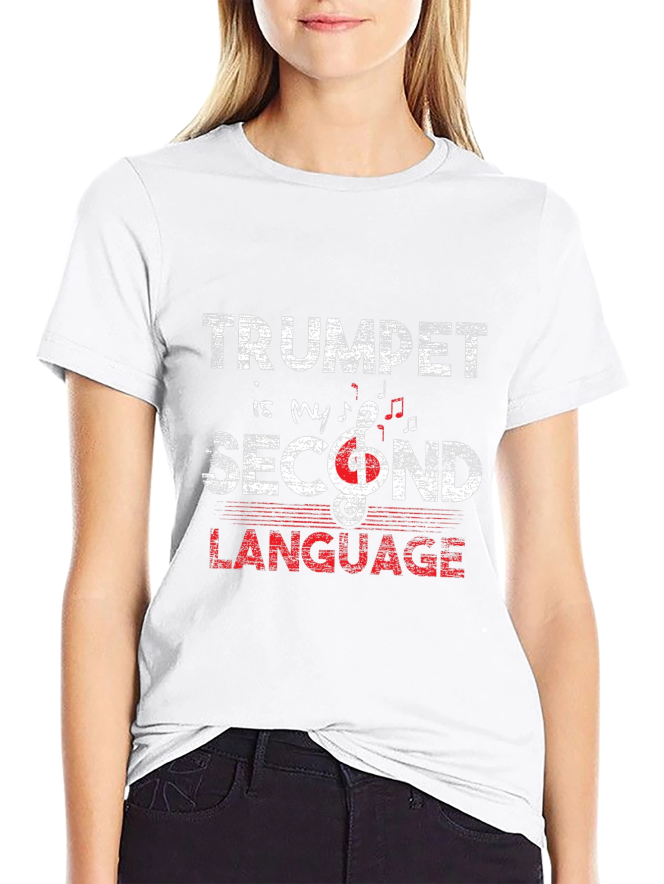 Trumpet is My Second Language T-Shirt