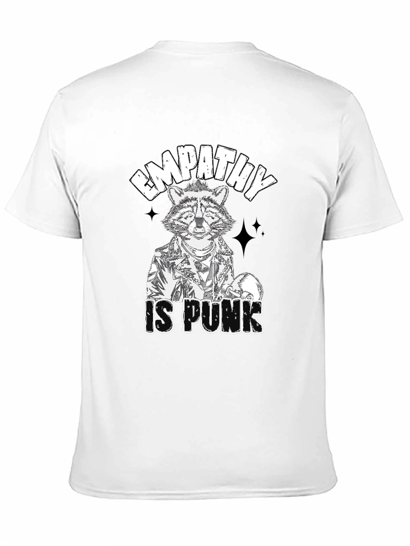 Empathy is Punk T-Shirt: Raccoon Graphic Tee