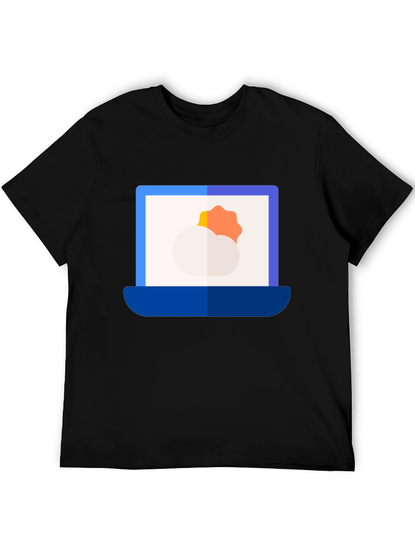 Weather Laptop Graphic Tee - Modern Style