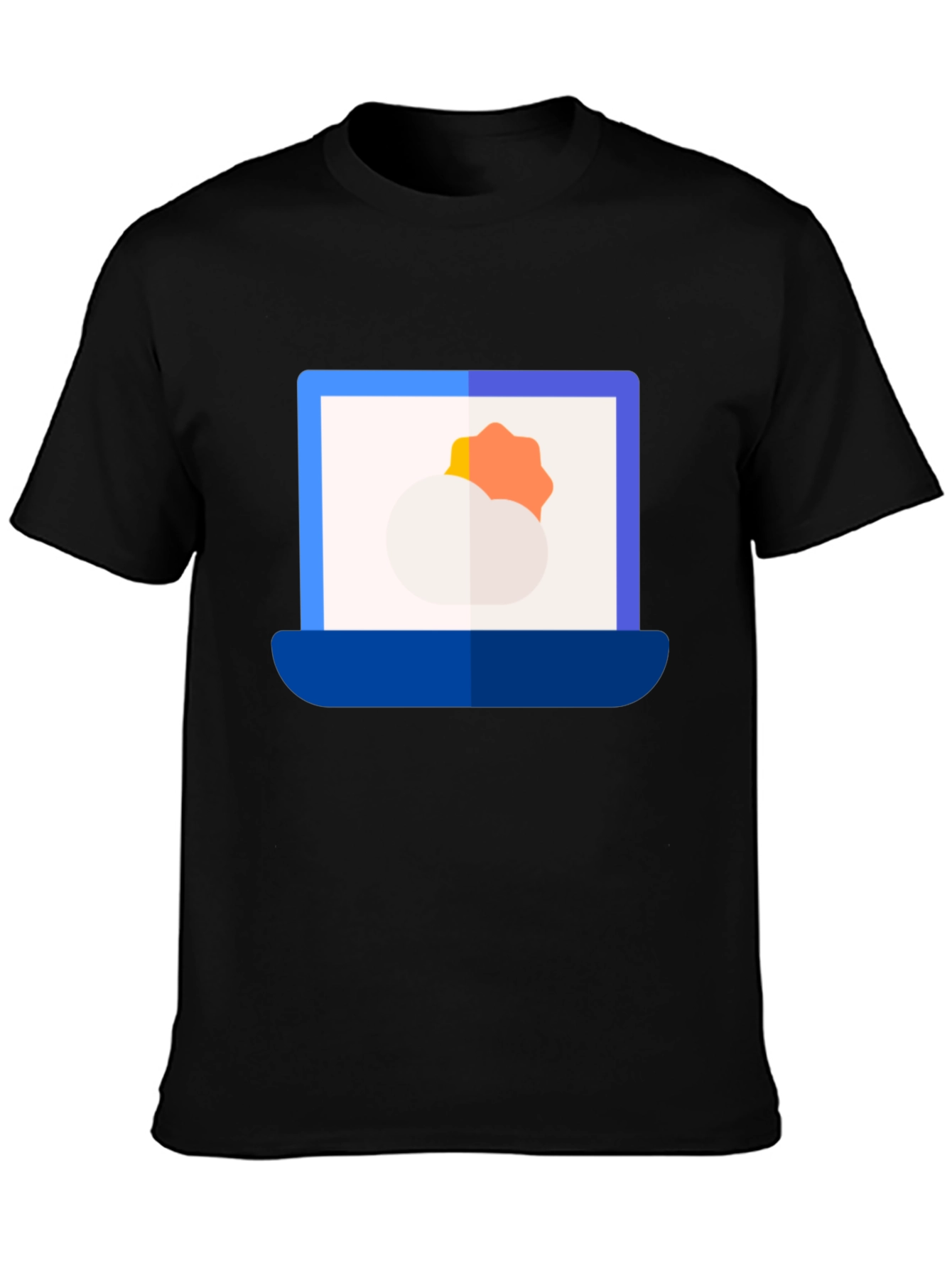 Weather Laptop Graphic Tee - Modern Style