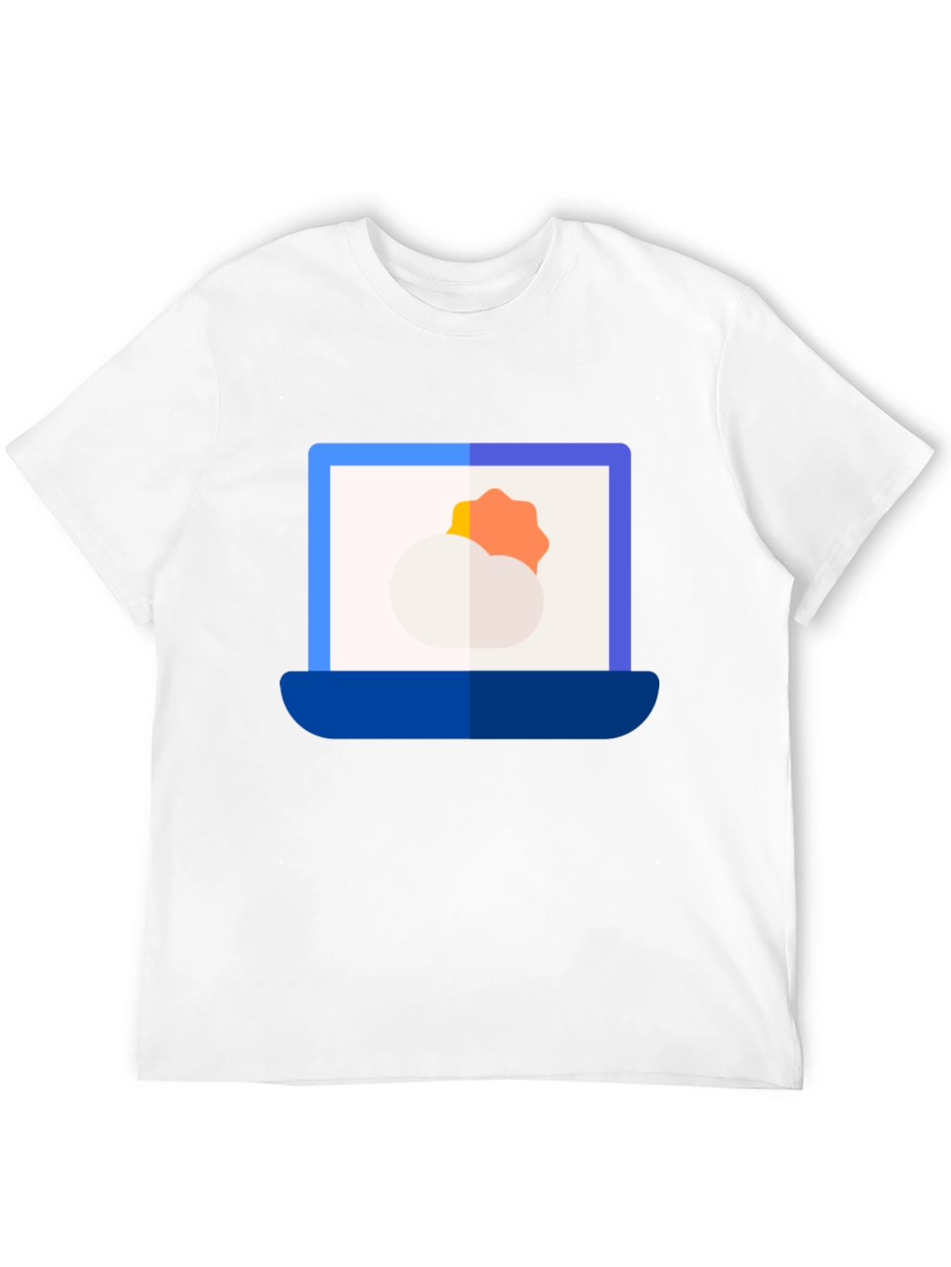 Weather Laptop Graphic Tee - Modern Style
