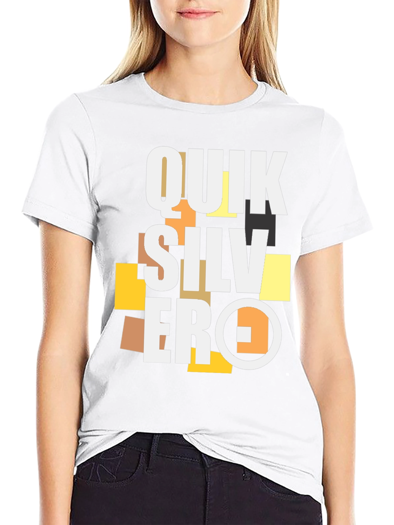 Quiksilver Graphic Print Black T-Shirt