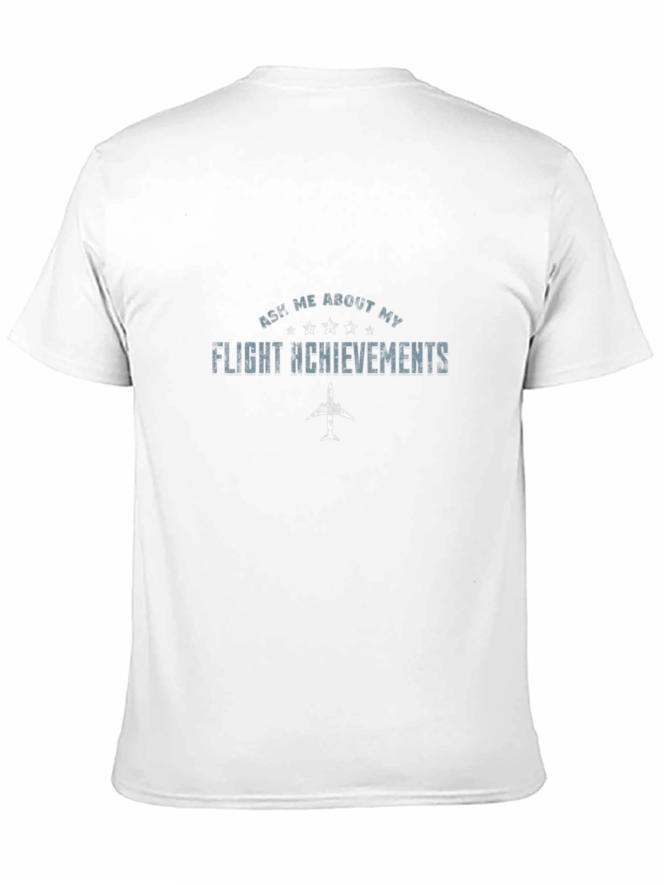 Ask Me About My Flight Achievements Black T-Shirt