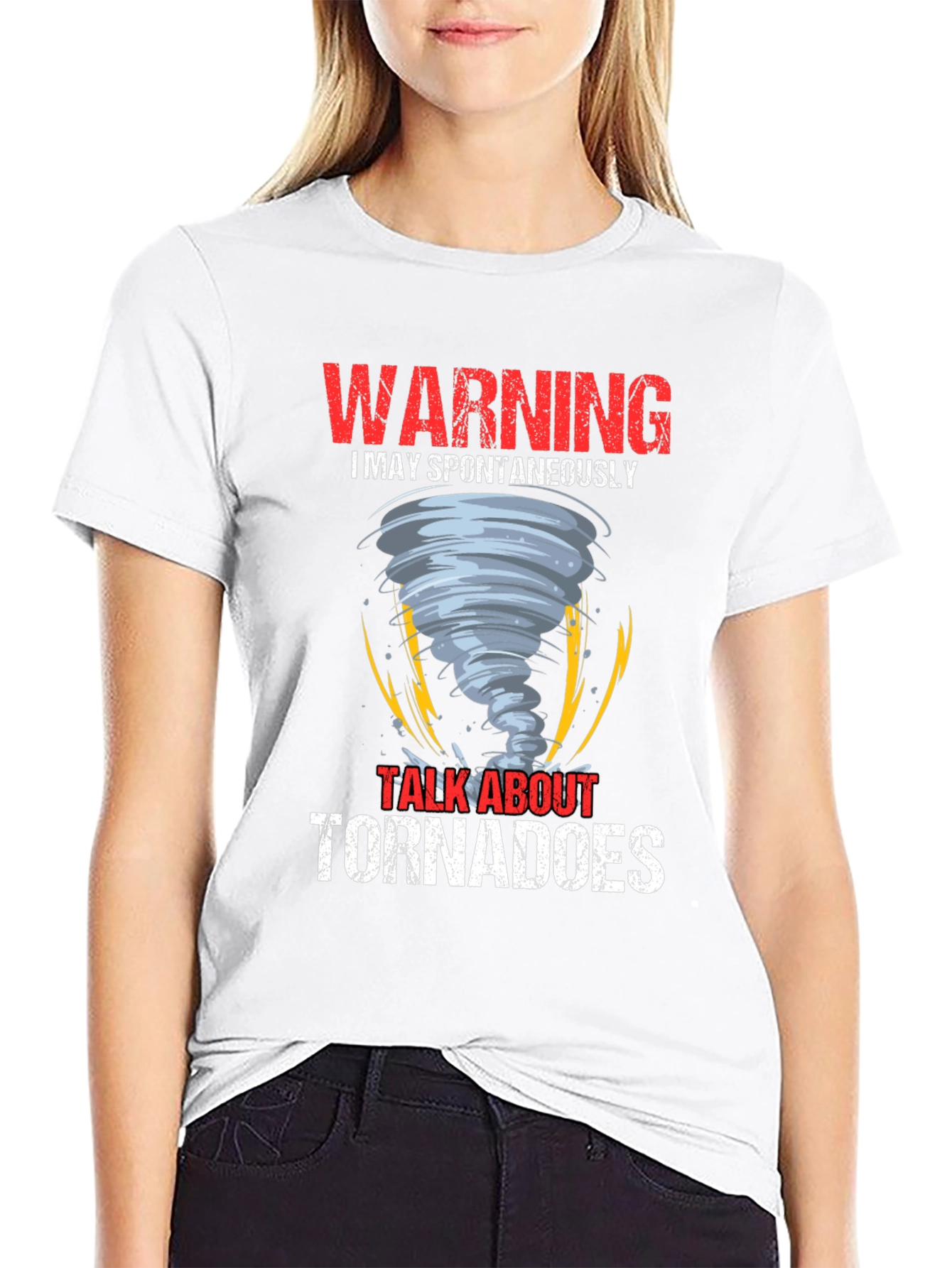 Warning May Spontaneously Talk About Tornadoes T-Shirt