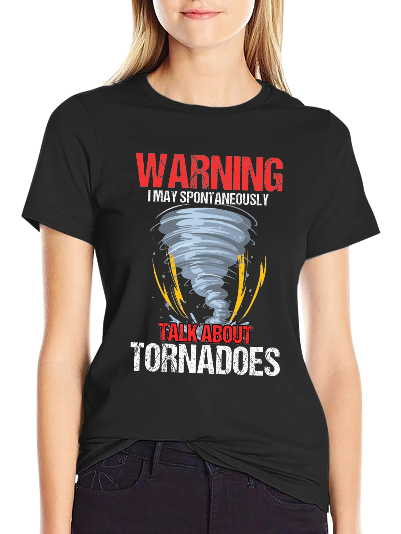 Warning May Spontaneously Talk About Tornadoes T-Shirt