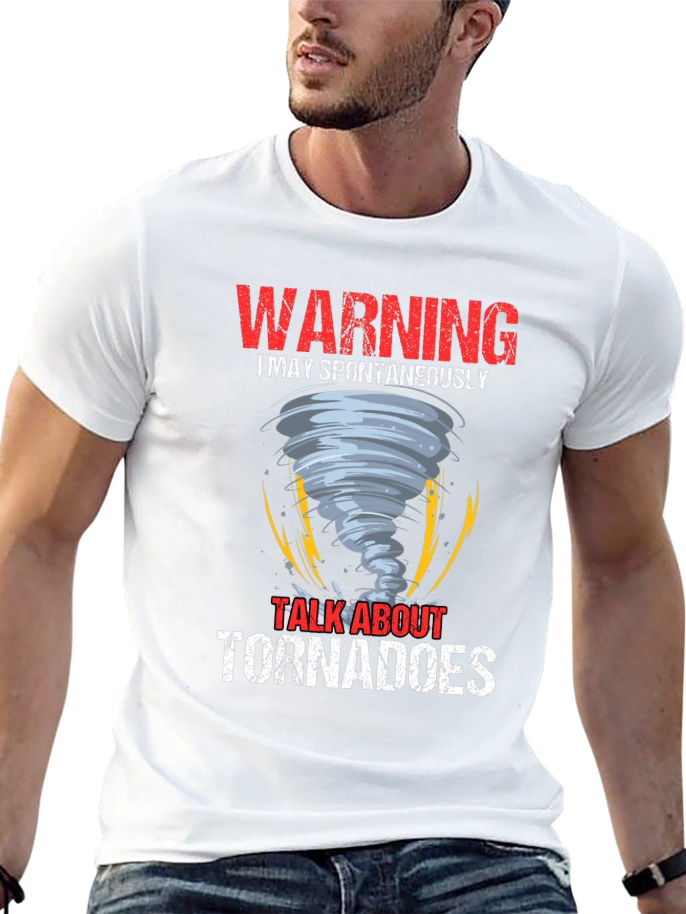 Warning May Spontaneously Talk About Tornadoes T-Shirt
