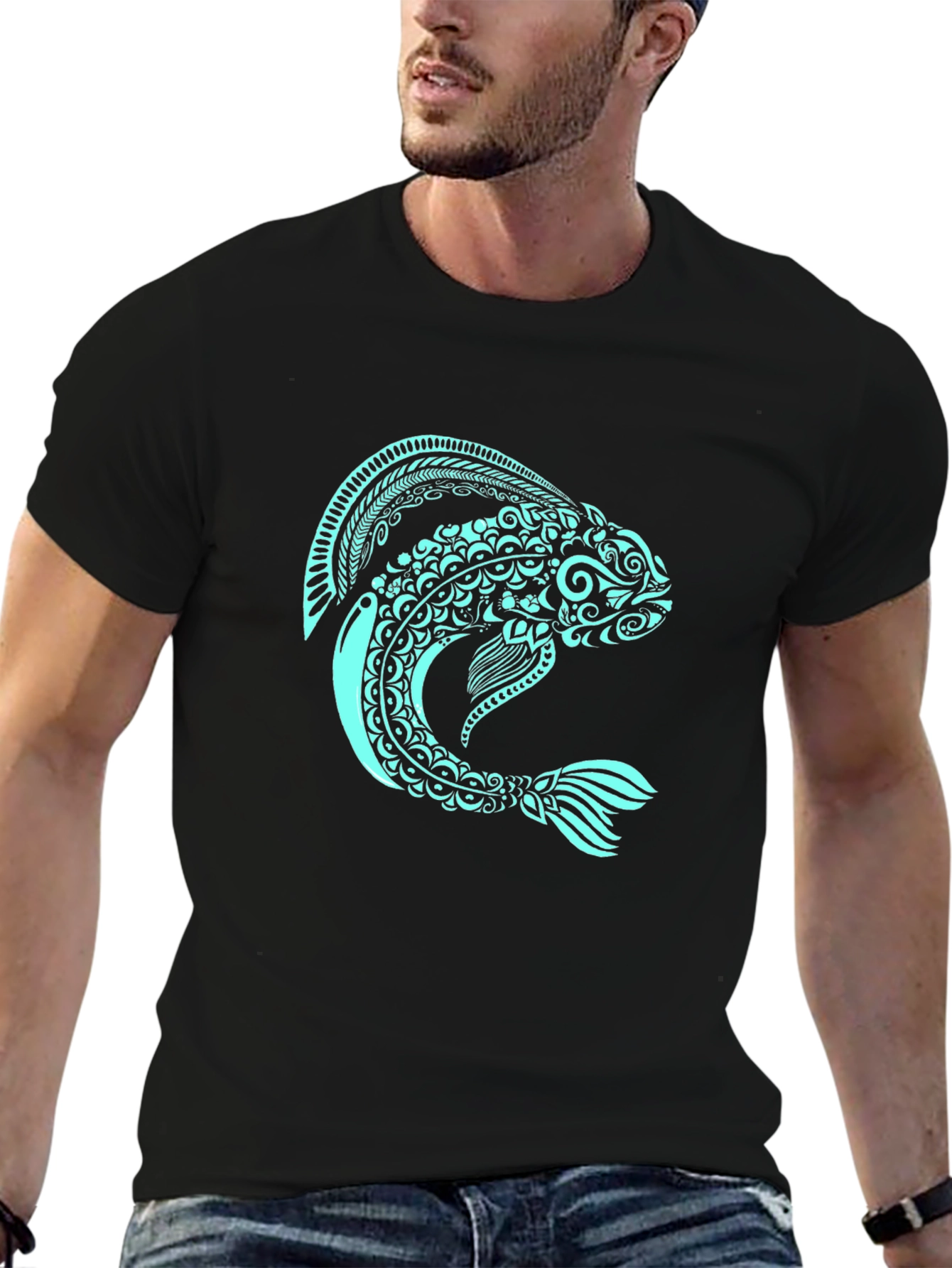 Fish Graphic Tee - Unique Art Design