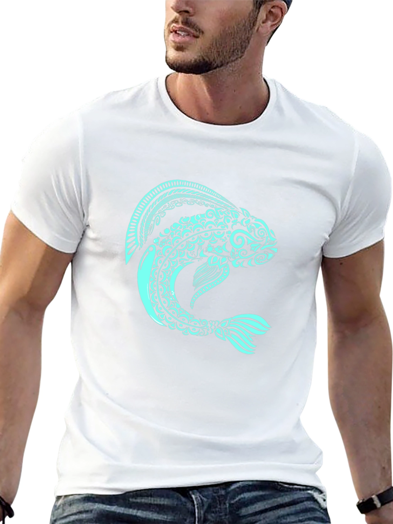 Fish Graphic Tee - Unique Art Design