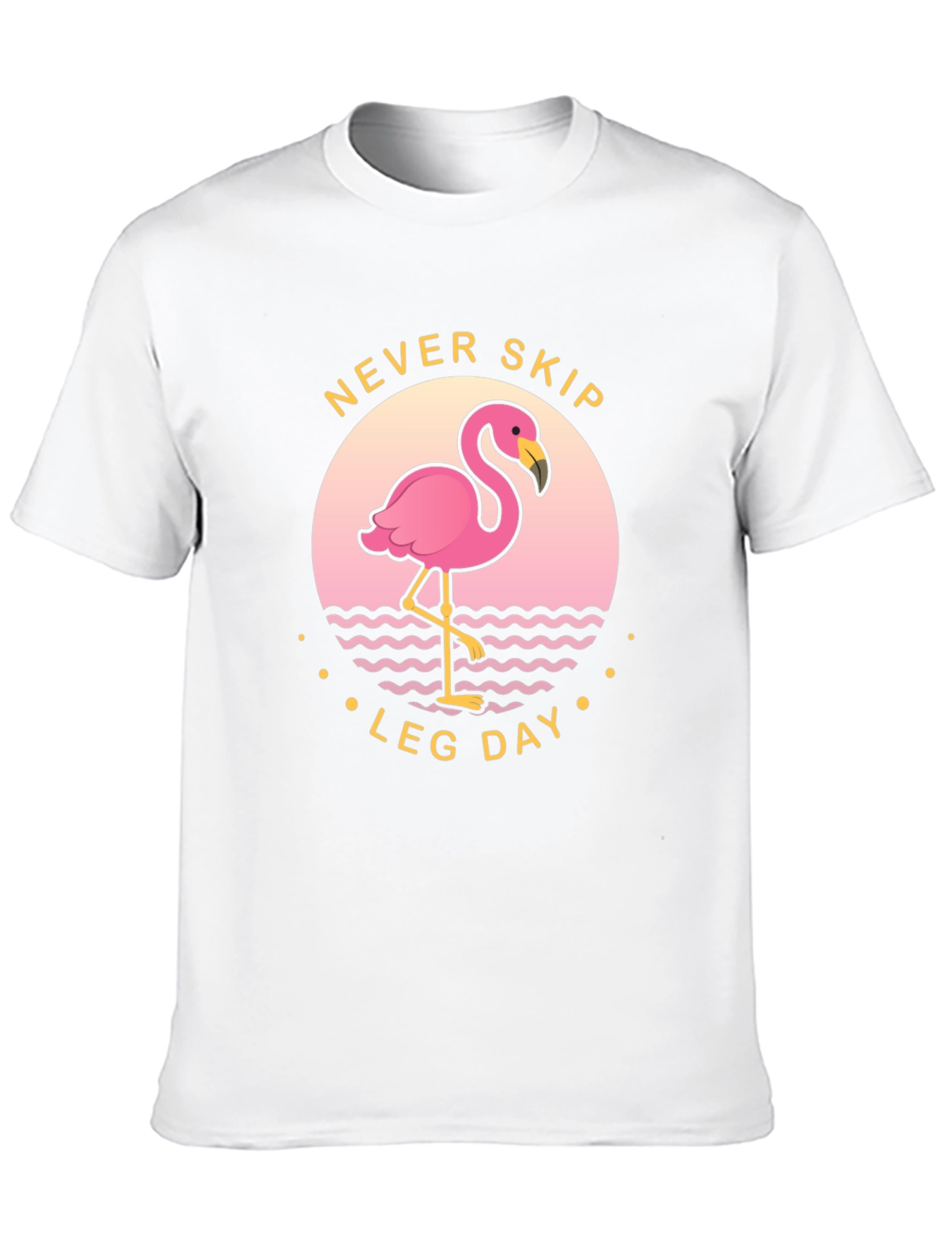 Never Skip Leg Day Flamingo T-Shirt