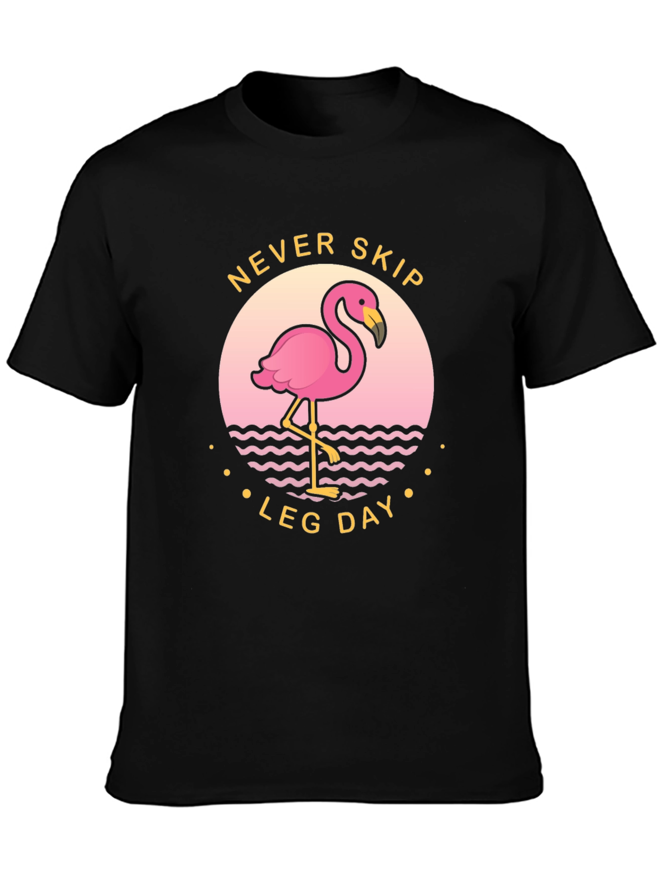 Never Skip Leg Day Flamingo T-Shirt