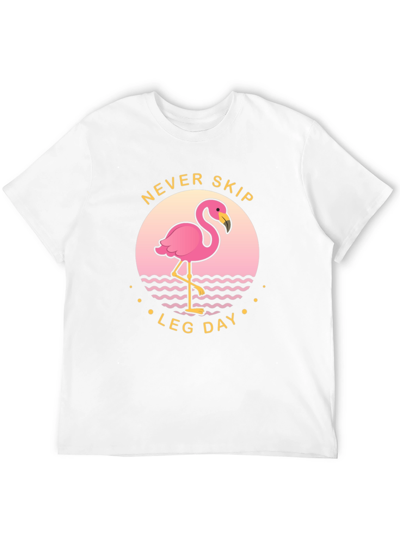 Never Skip Leg Day Flamingo T-Shirt