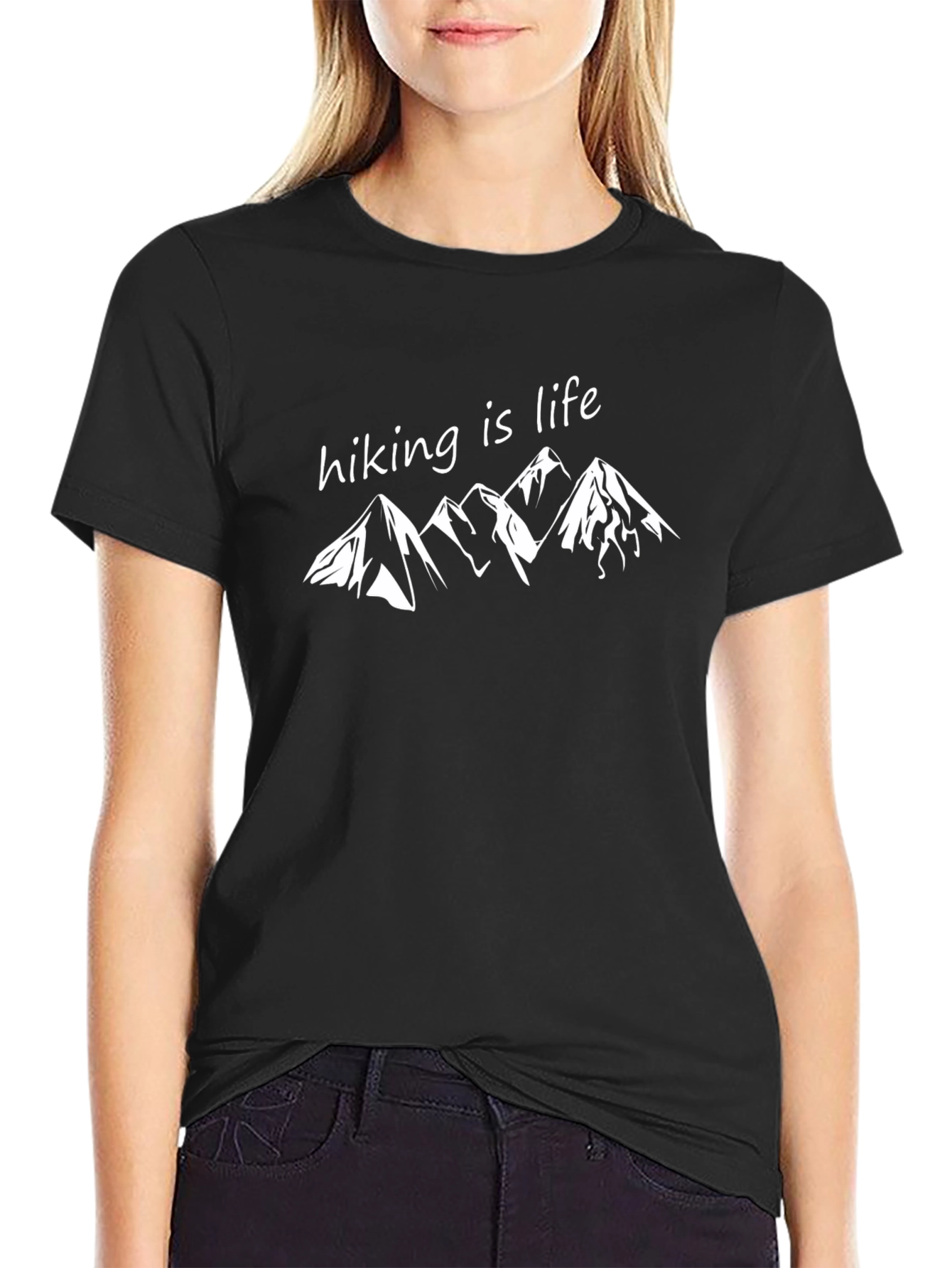 Hiking is Life Tee - Mountain Design