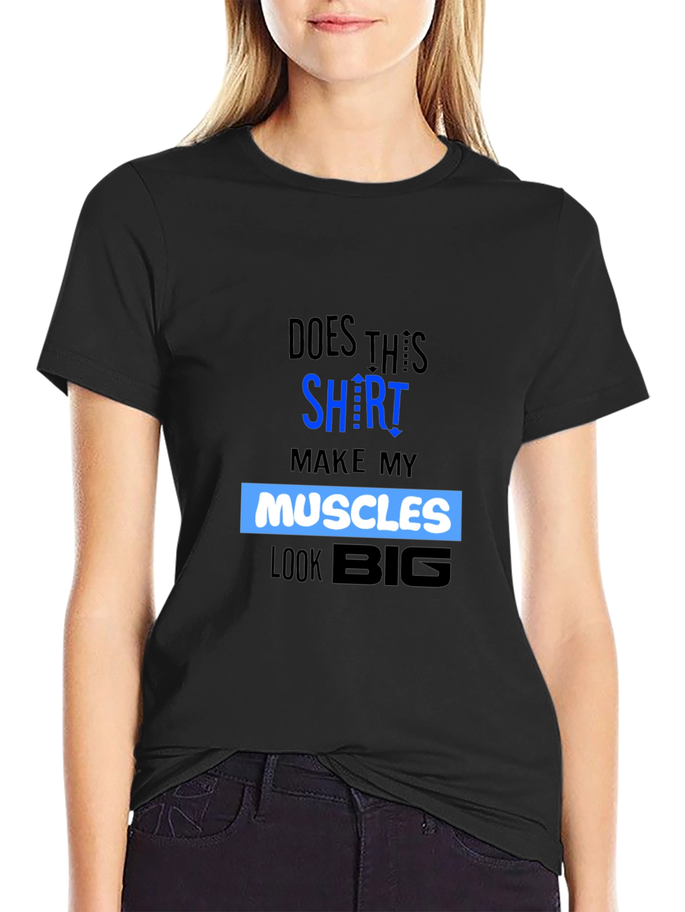 Muscles Graphic T-Shirt - Funny Gym Workout Tee