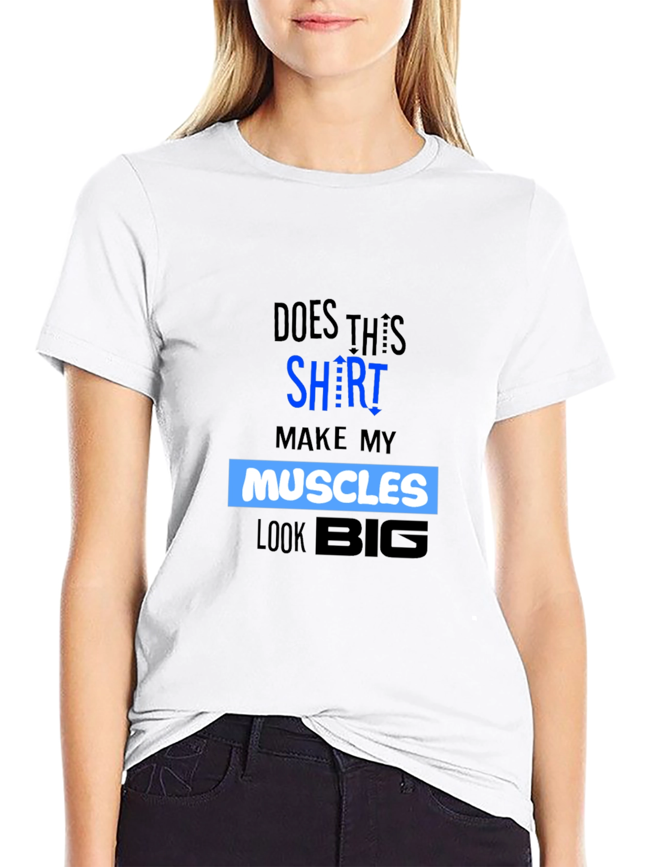 Muscles Graphic T-Shirt - Funny Gym Workout Tee