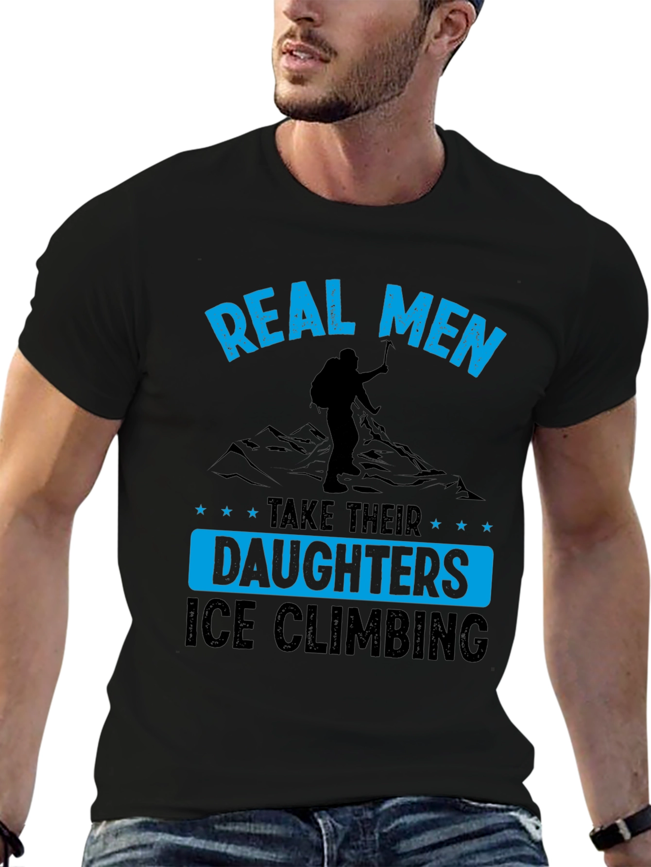 Real Men Ice Climbing T-Shirt