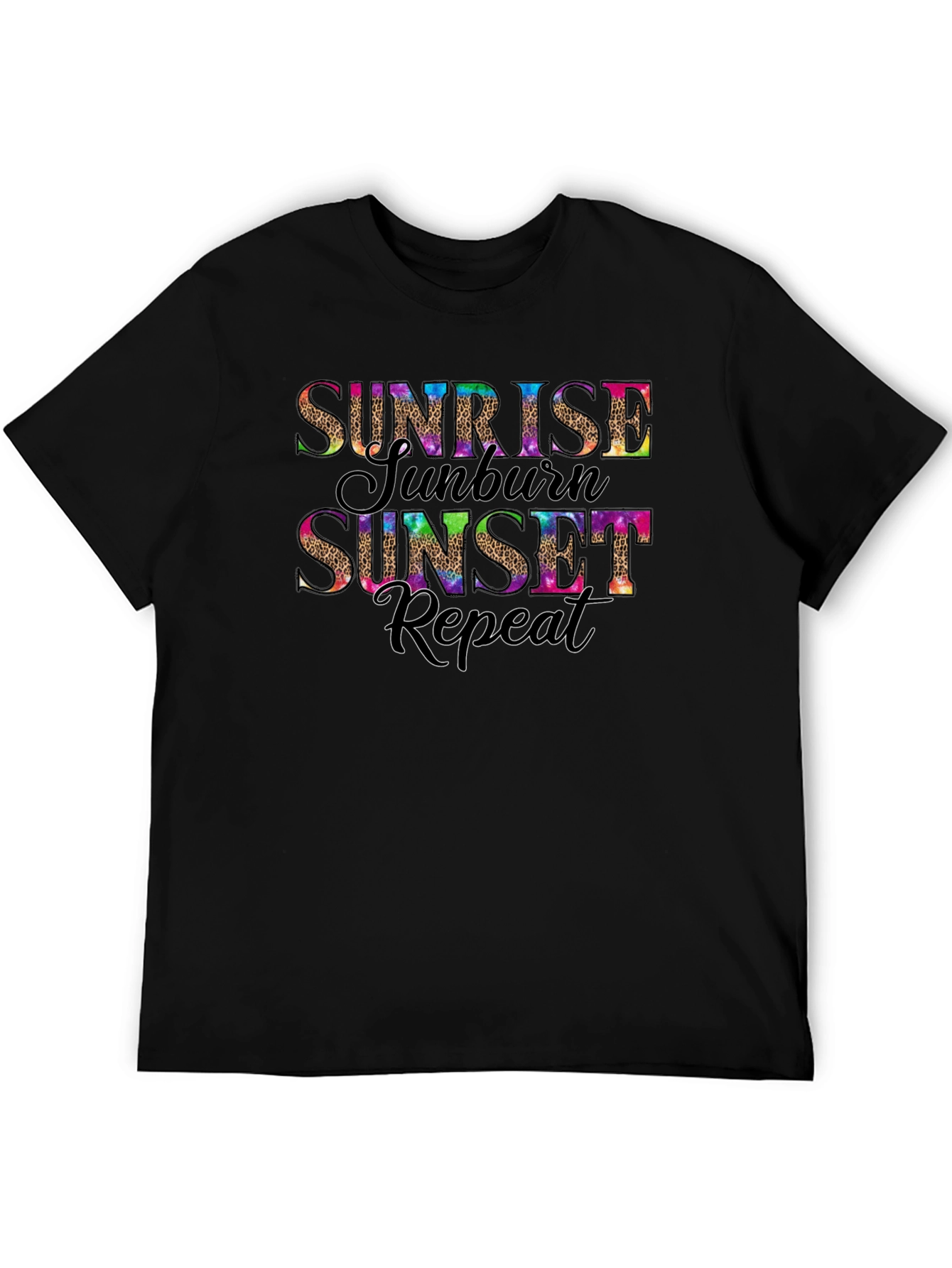 Sunrise Sunburn Sunset Repeat Graphic Tee