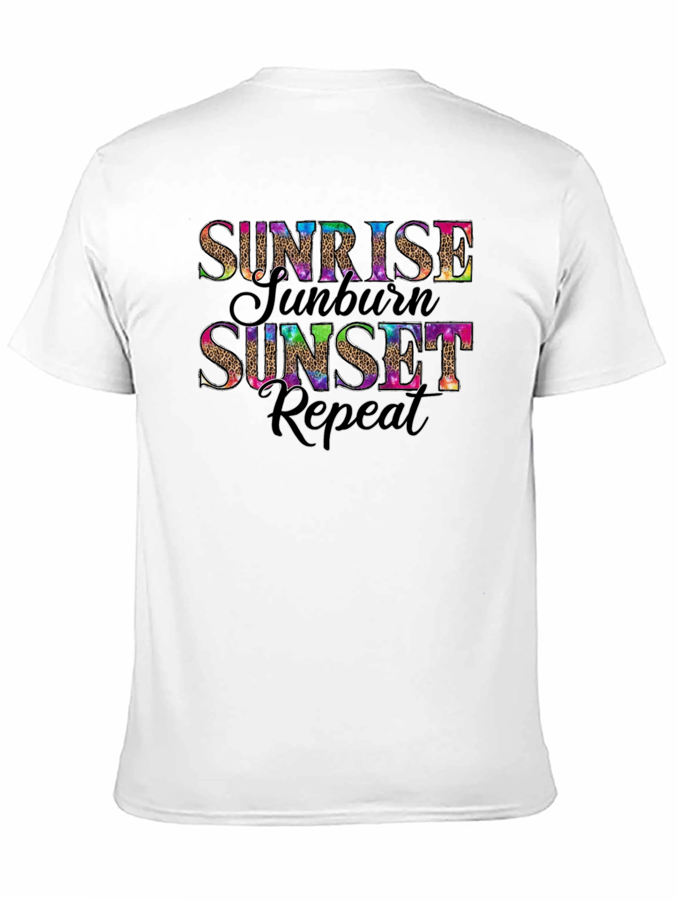 Sunrise Sunburn Sunset Repeat Graphic Tee