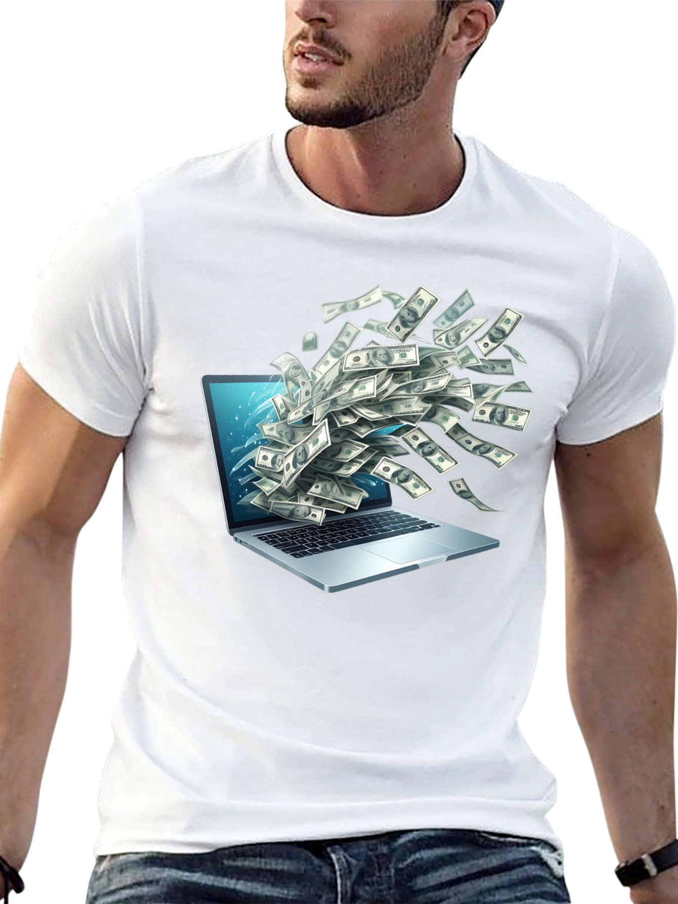 Money Laptop Tee