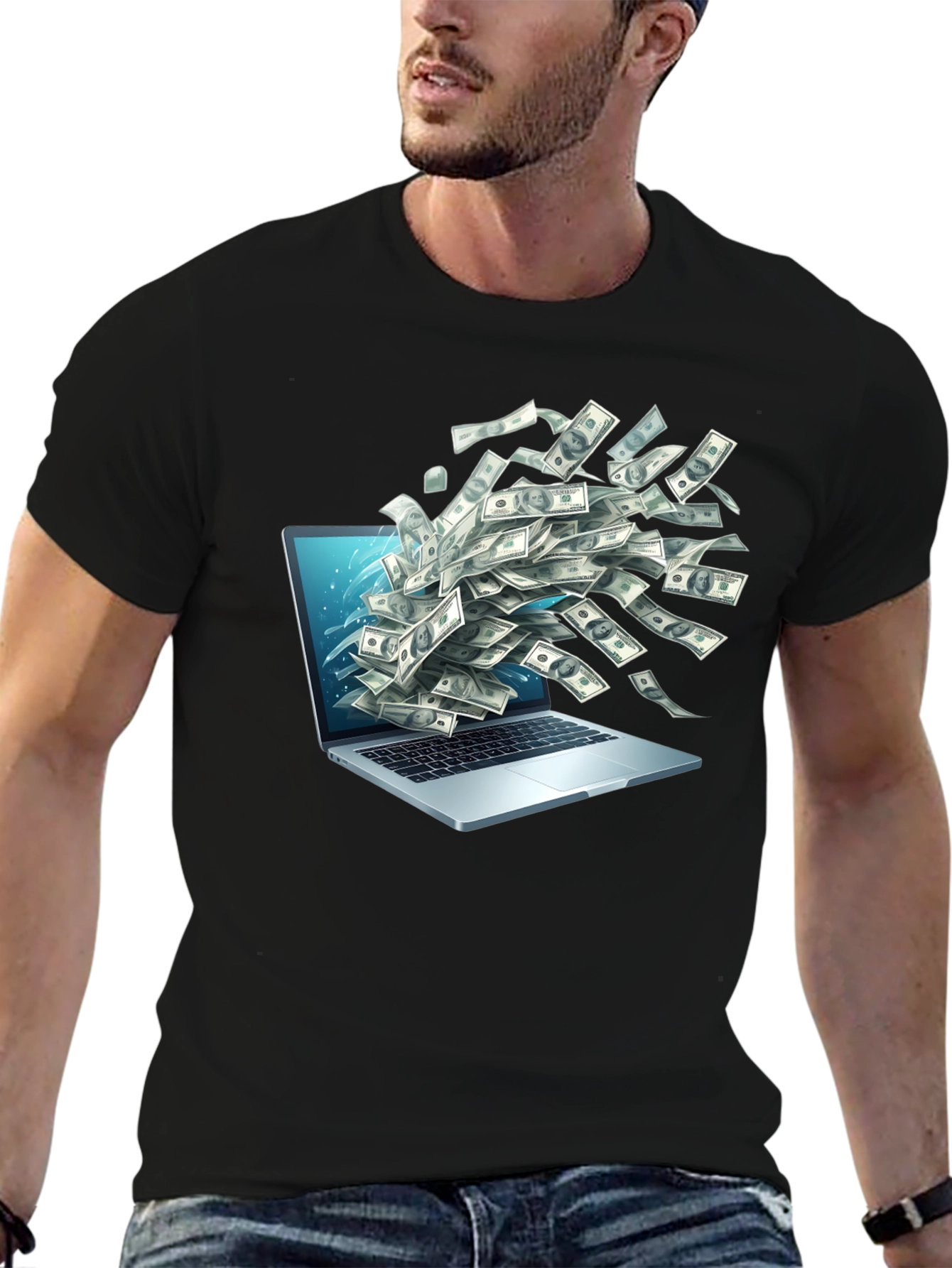 Money Laptop Tee