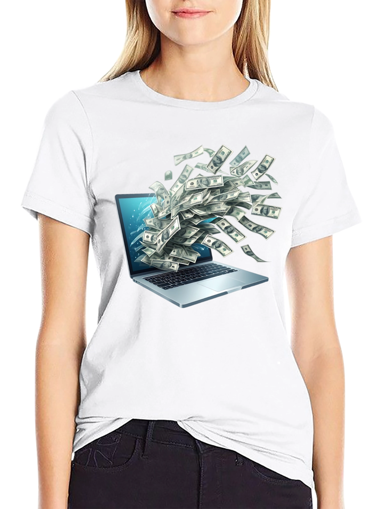 Money Laptop Tee