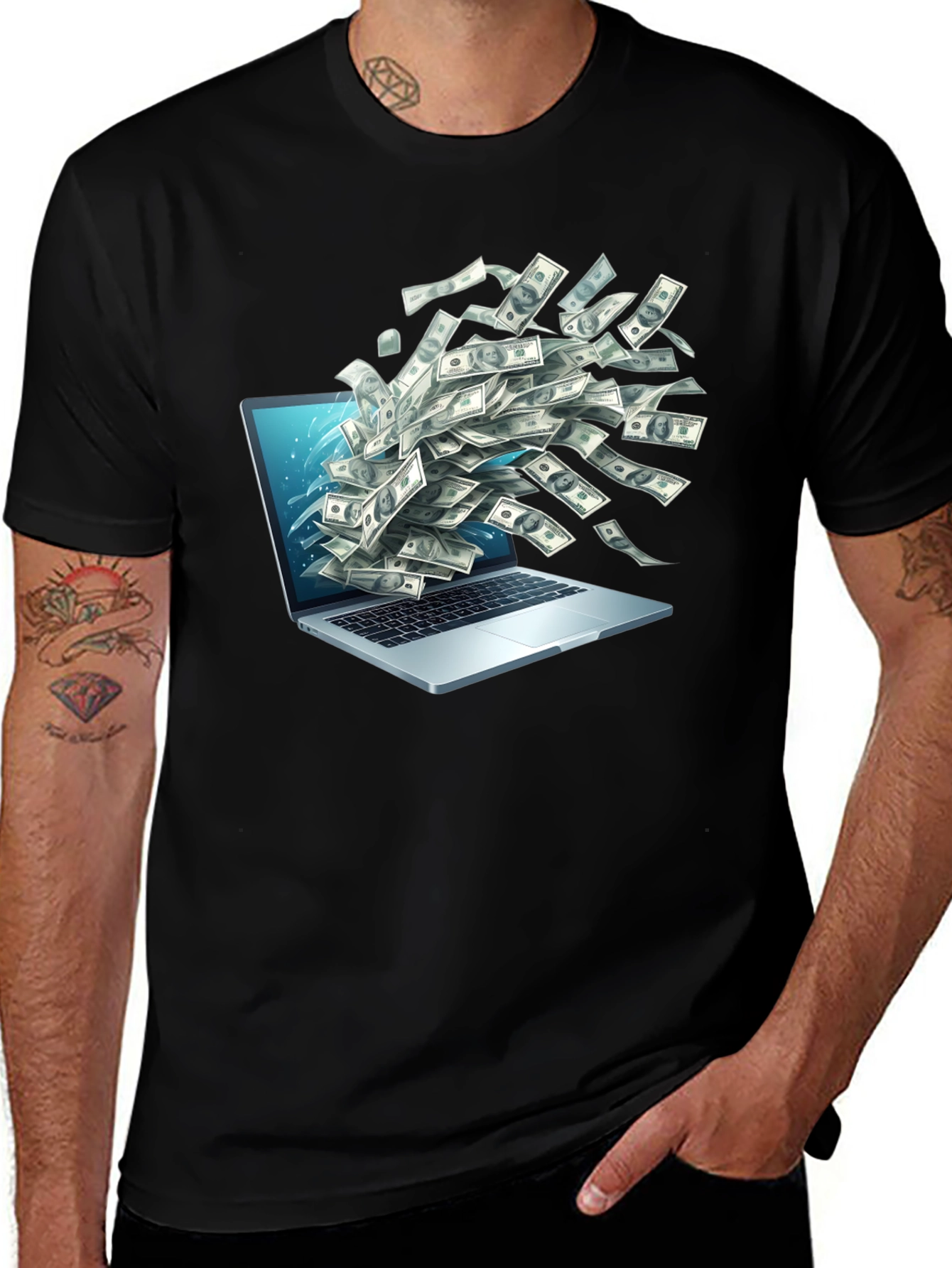 Money Laptop Tee