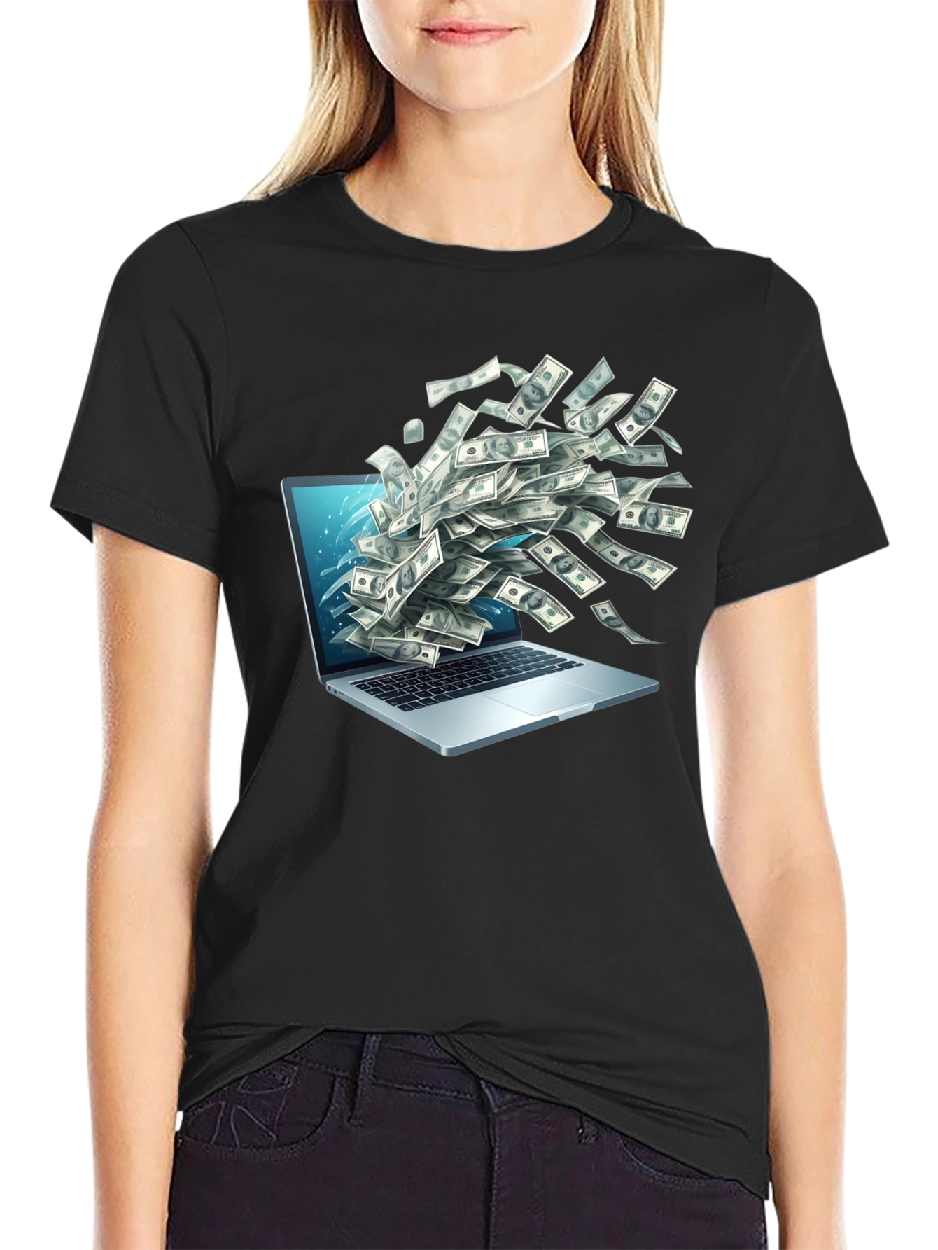 Money Laptop Tee