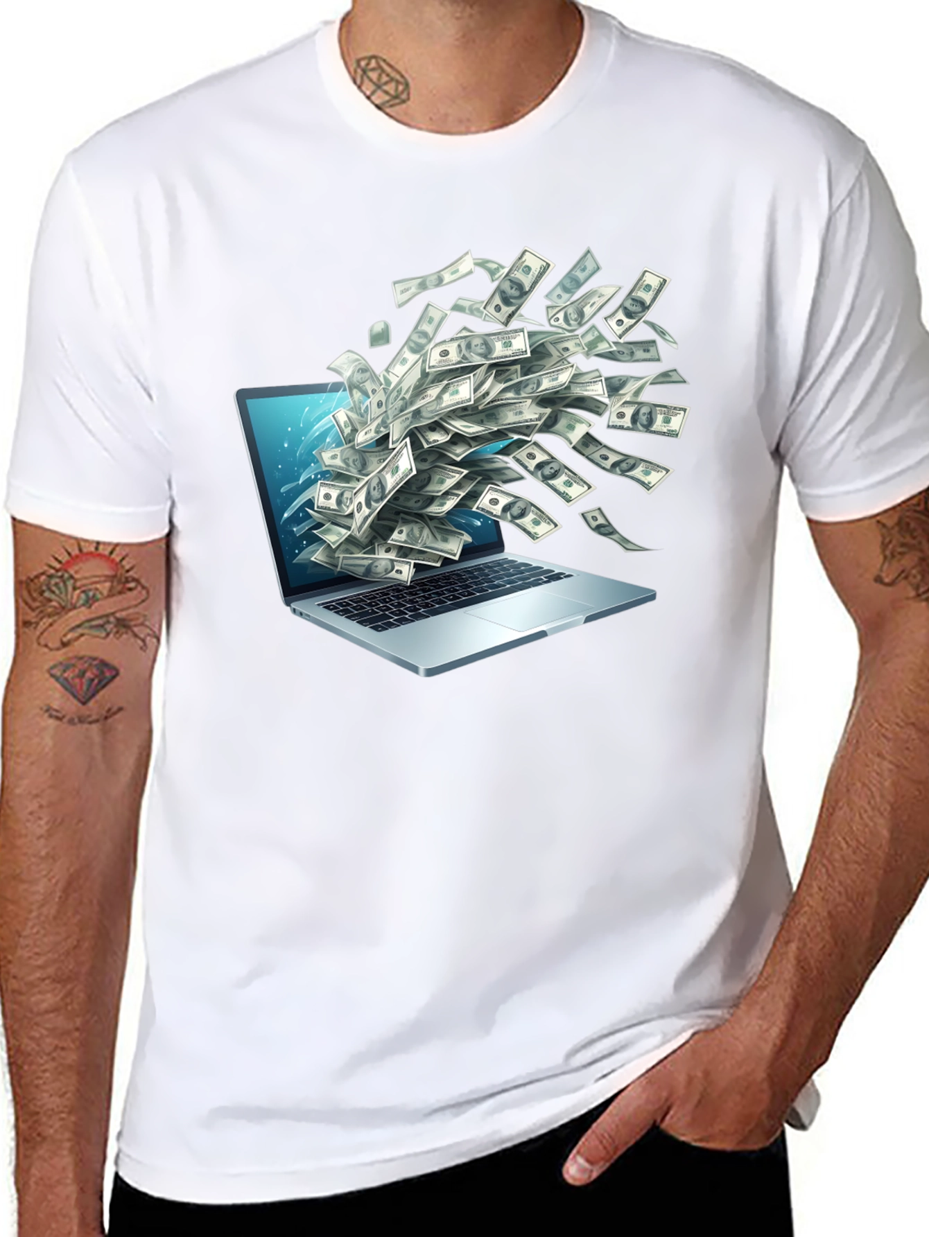 Money Laptop Tee