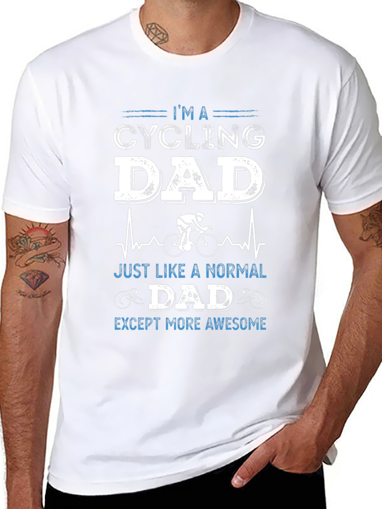 Cycling Dad T-Shirt - Awesome Fathers Day Gift