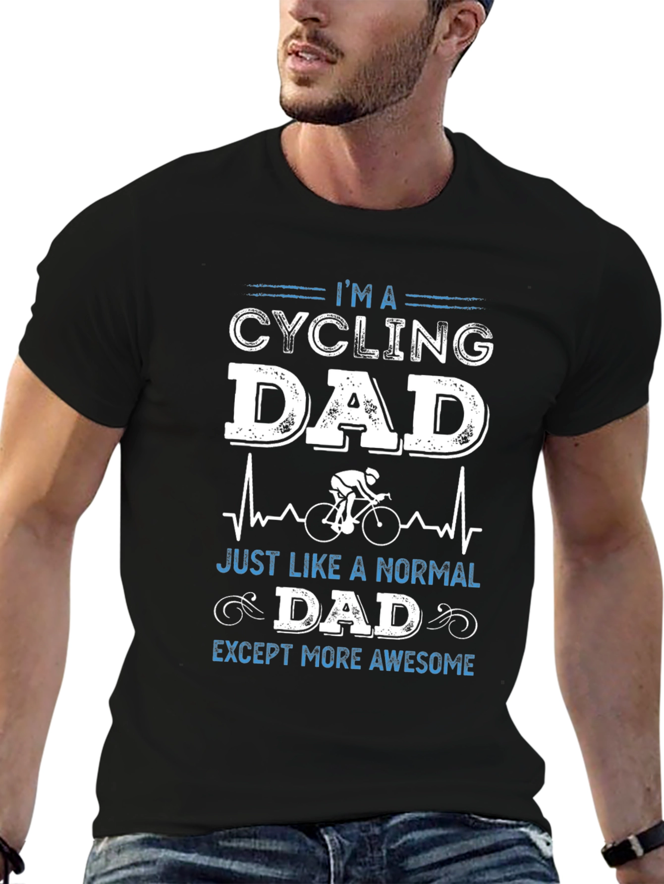 Cycling Dad T-Shirt - Awesome Fathers Day Gift