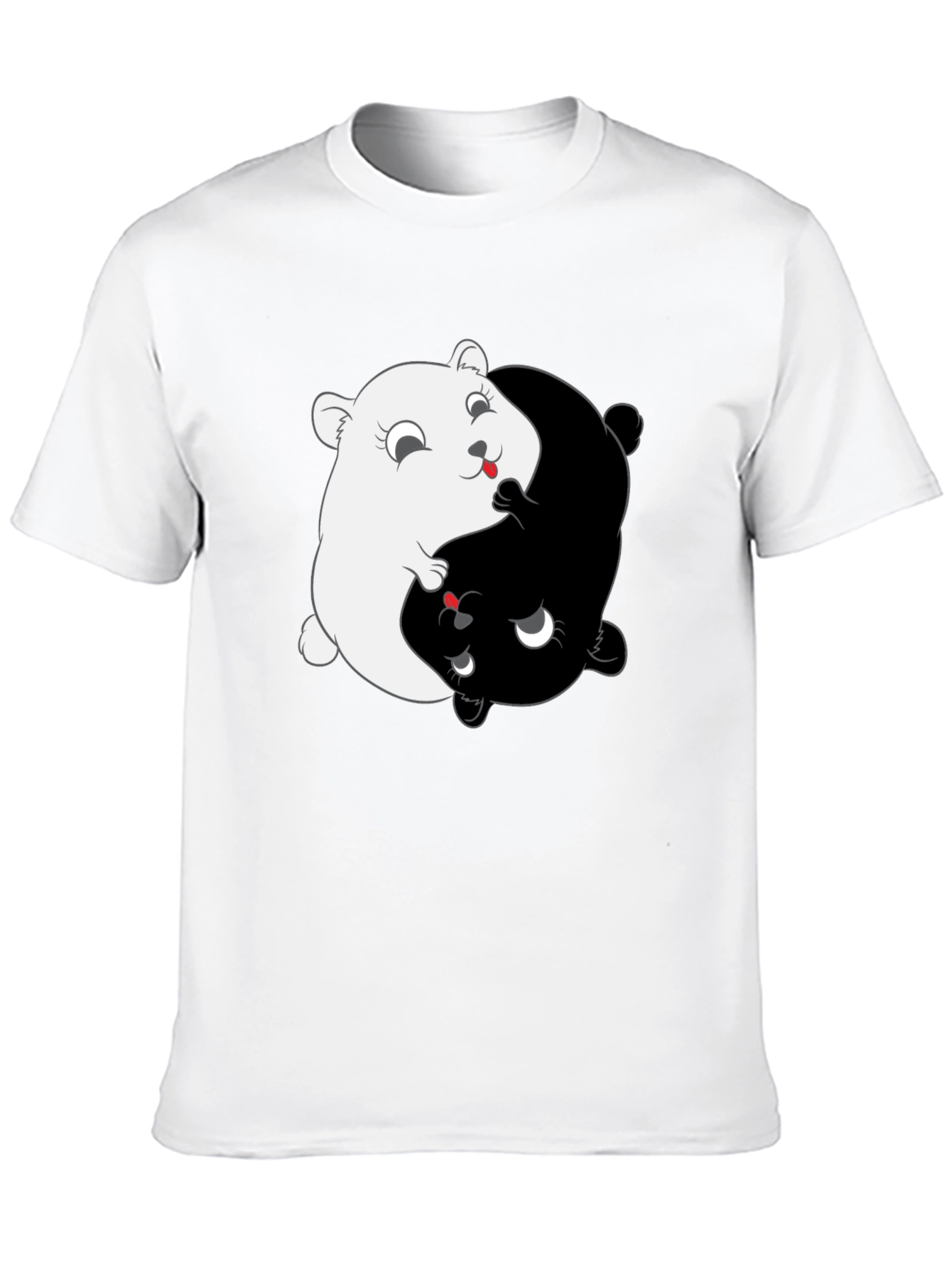Yin Yang Hamster T-Shirt - Balance & Harmony