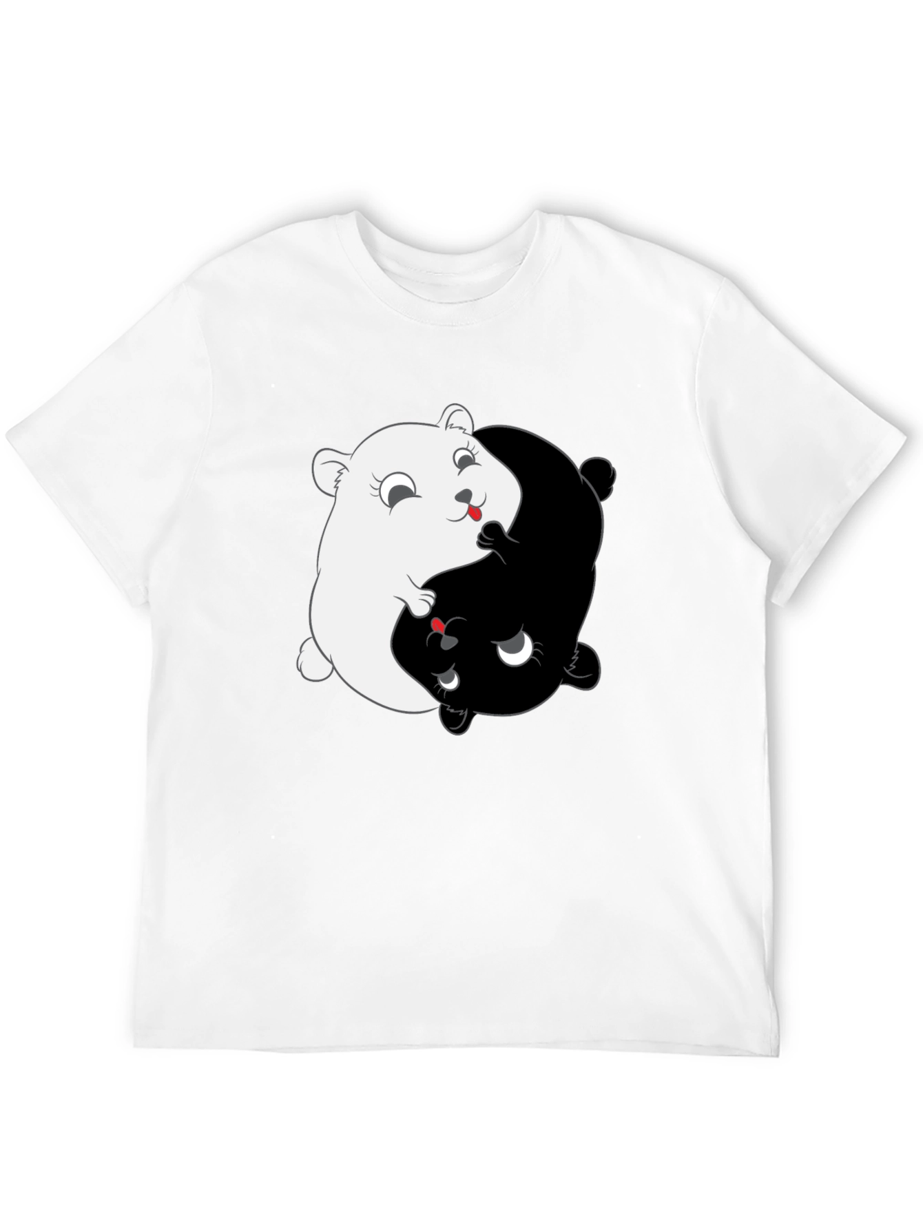 Yin Yang Hamster T-Shirt - Balance & Harmony