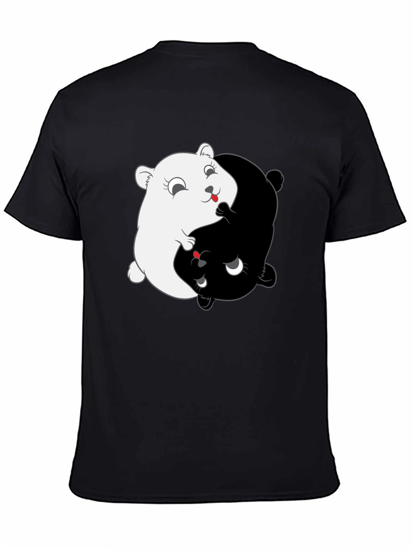 Yin Yang Hamster T-Shirt - Balance & Harmony