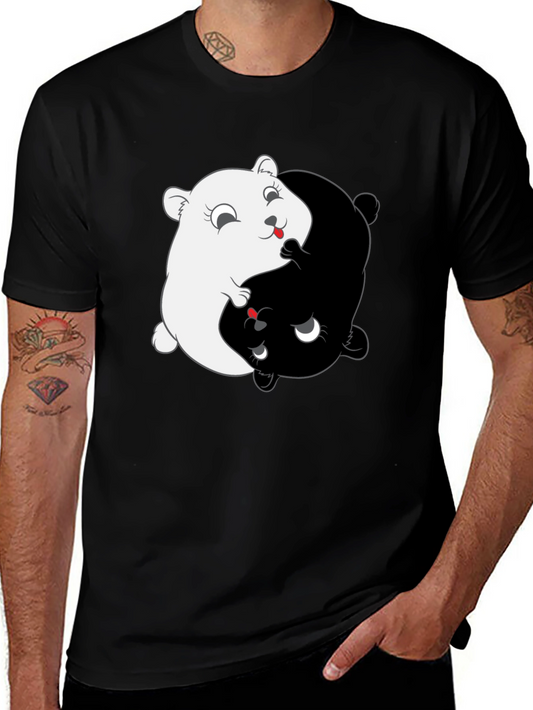 Yin Yang Hamster T-Shirt - Balance & Harmony