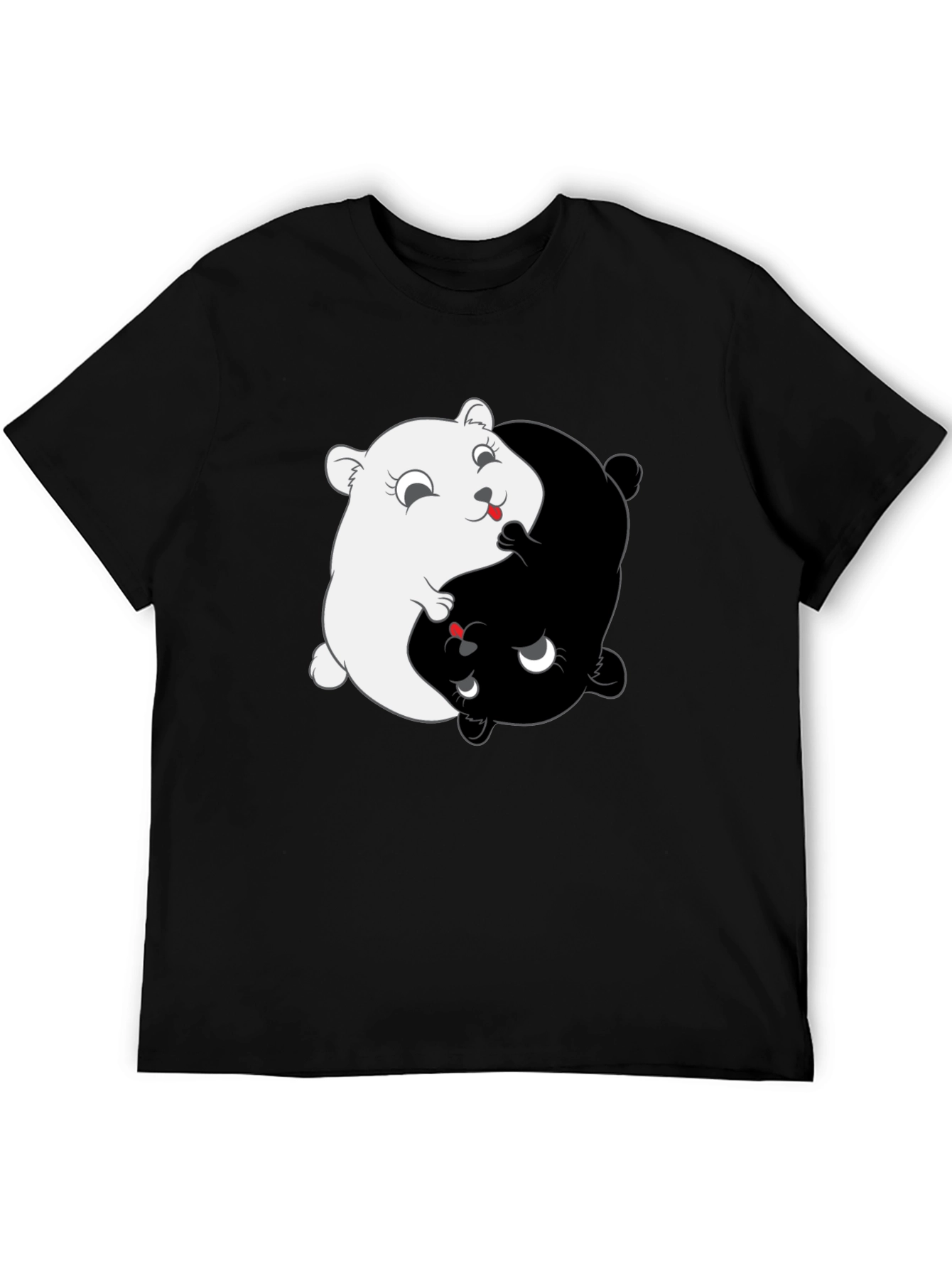 Yin Yang Hamster T-Shirt - Balance & Harmony
