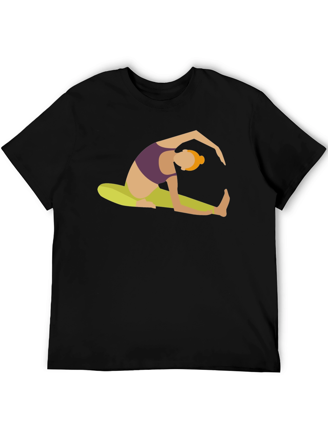 Yoga Pose Graphic Tee - Black