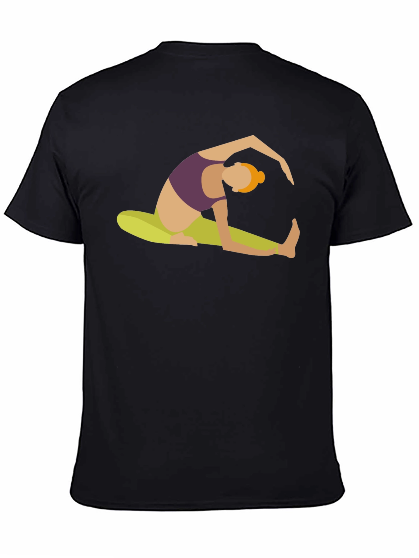 Yoga Pose Graphic Tee - Black