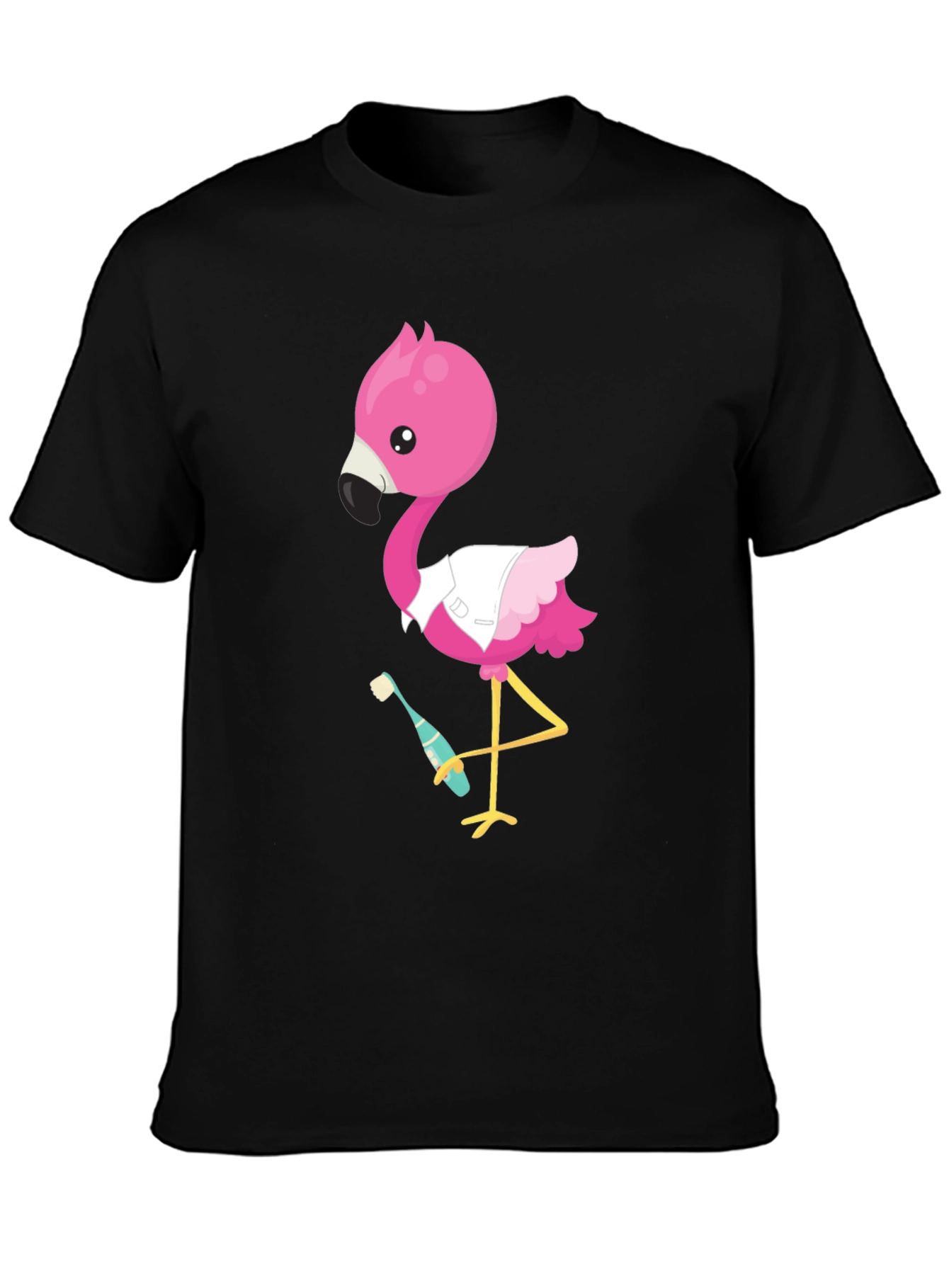 Flamingo Dentist T-Shirt - Funny Cartoon Tee