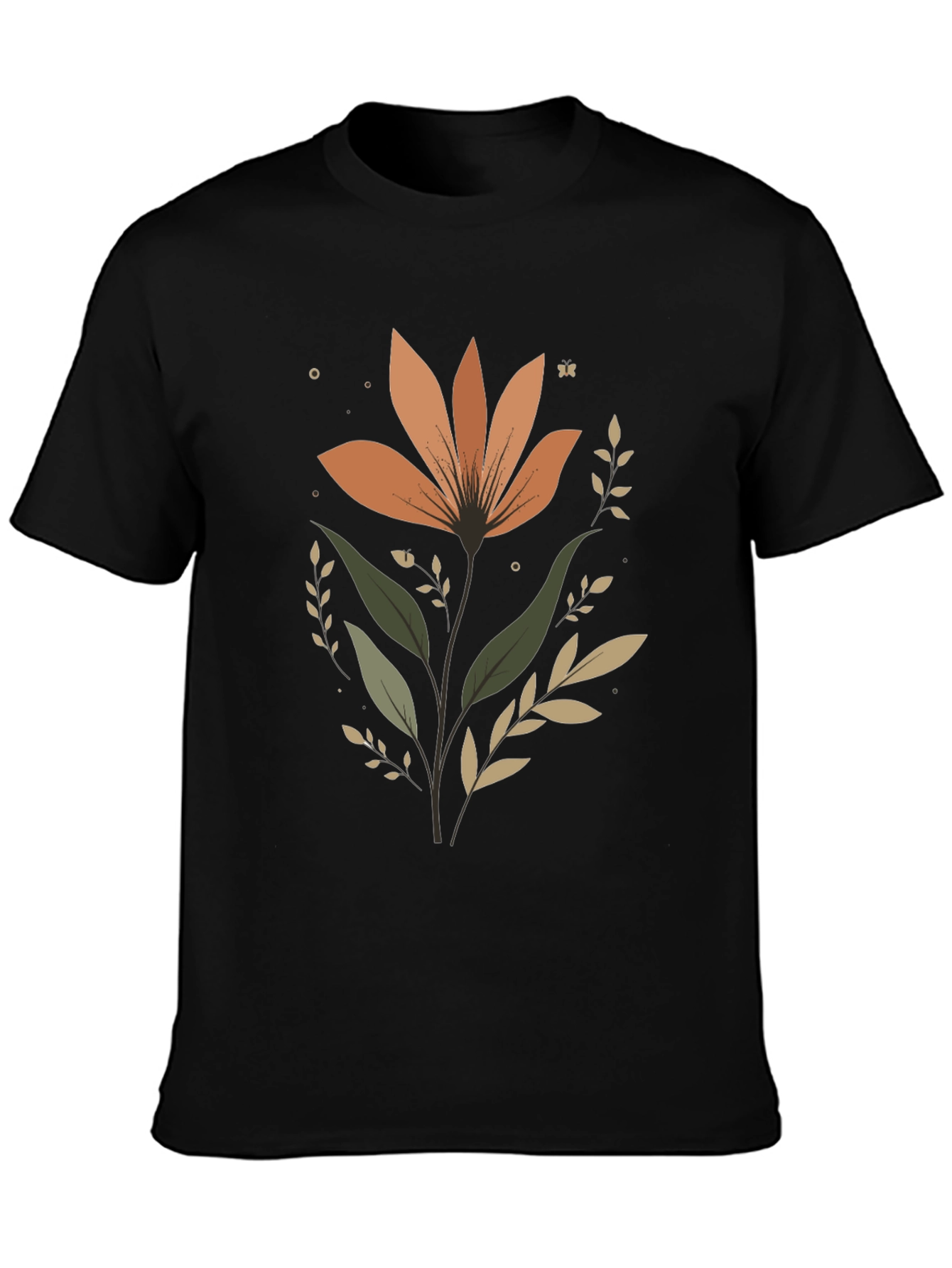 Floral Graphic Tee - Modern Flower Design
