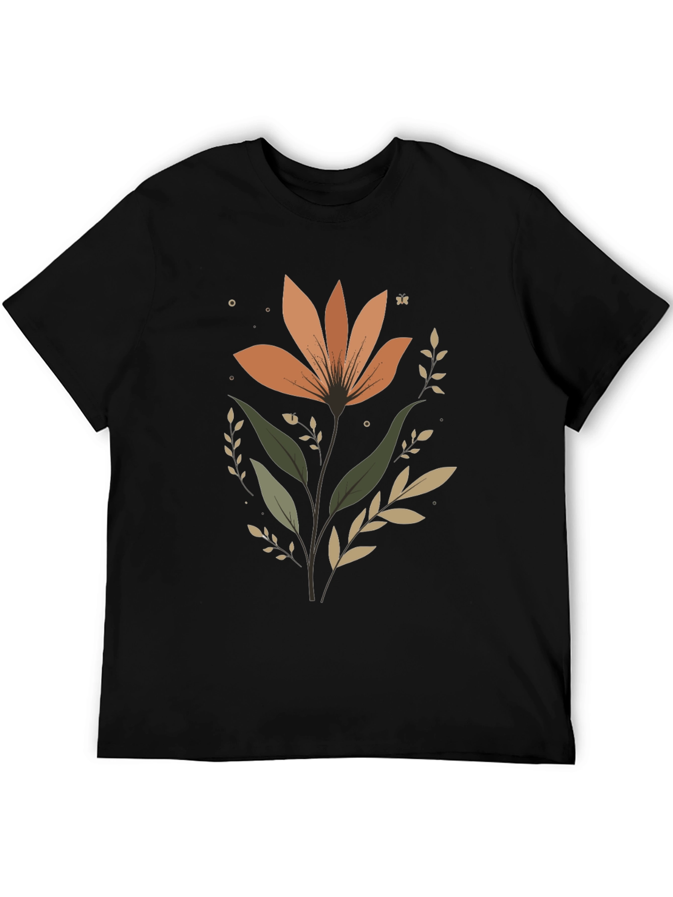 Floral Graphic Tee - Modern Flower Design