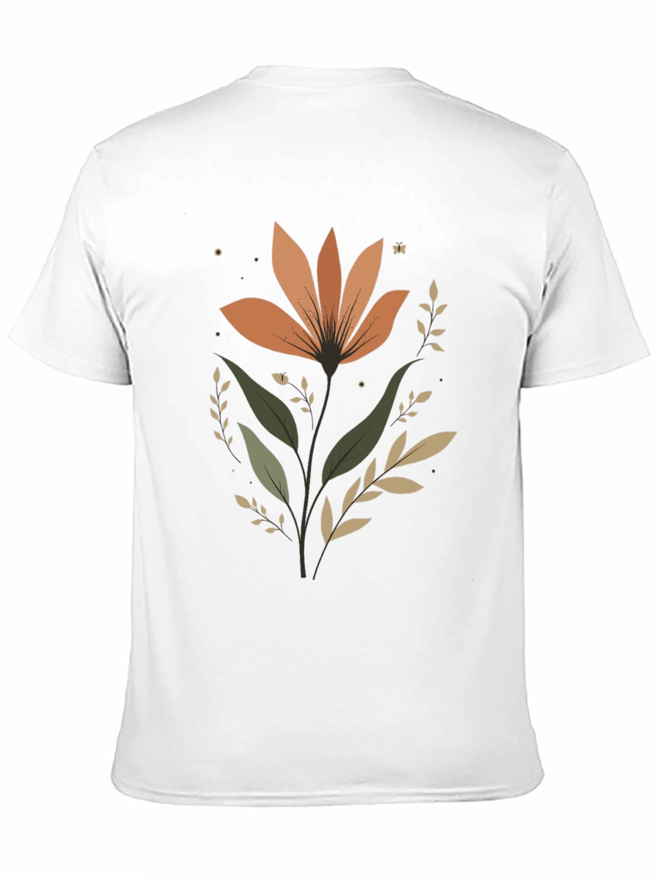 Floral Graphic Tee - Modern Flower Design